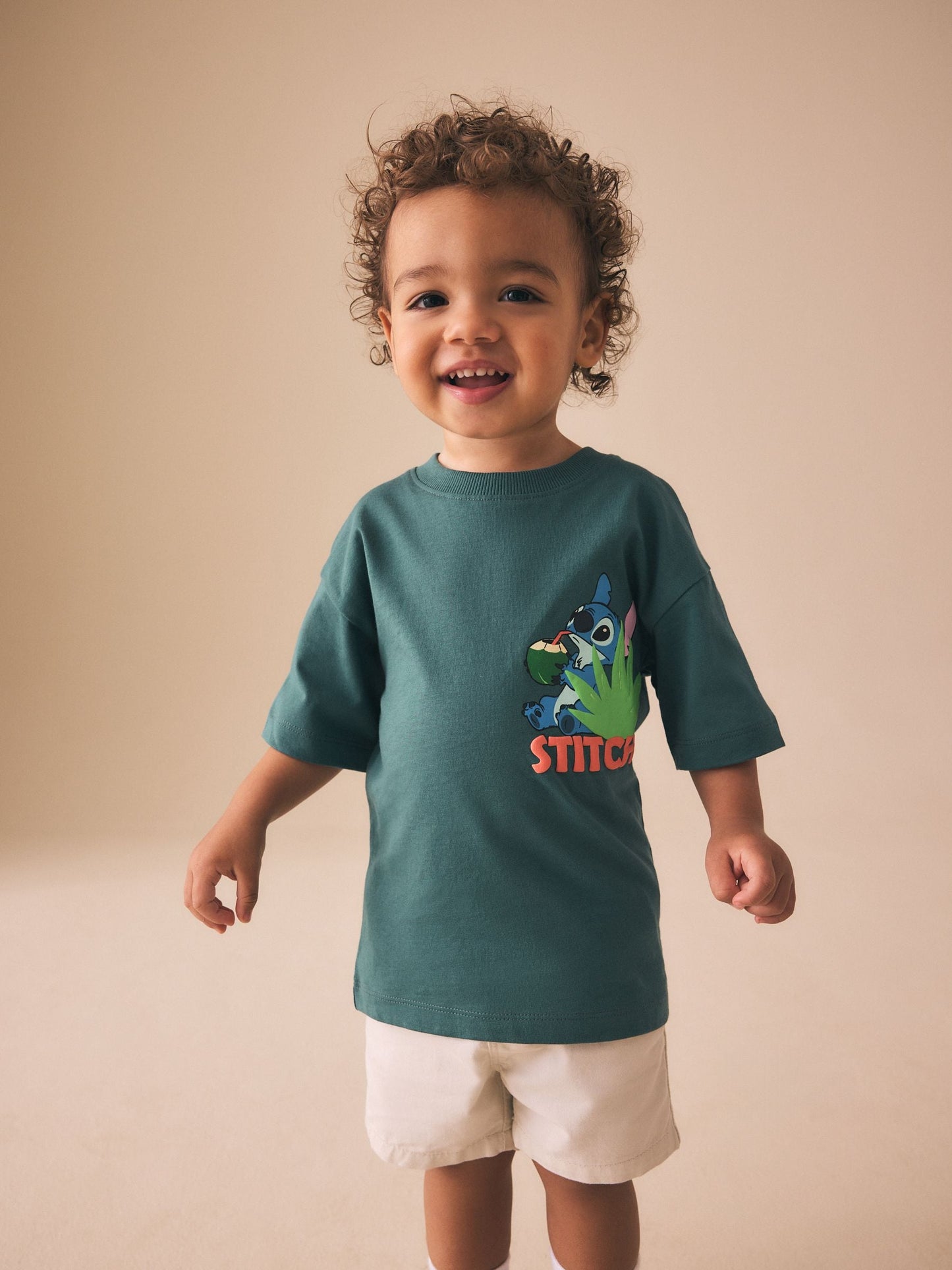 Dark Teal Lilo & Stitch Short Sleeve T-Shirt (3mths-8yrs) image 2