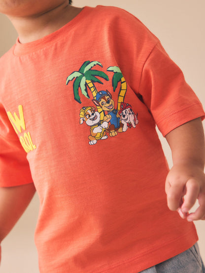Coral/Tan Paw Patrol Short Sleeve T-Shirt (9mths-8yrs) image 3