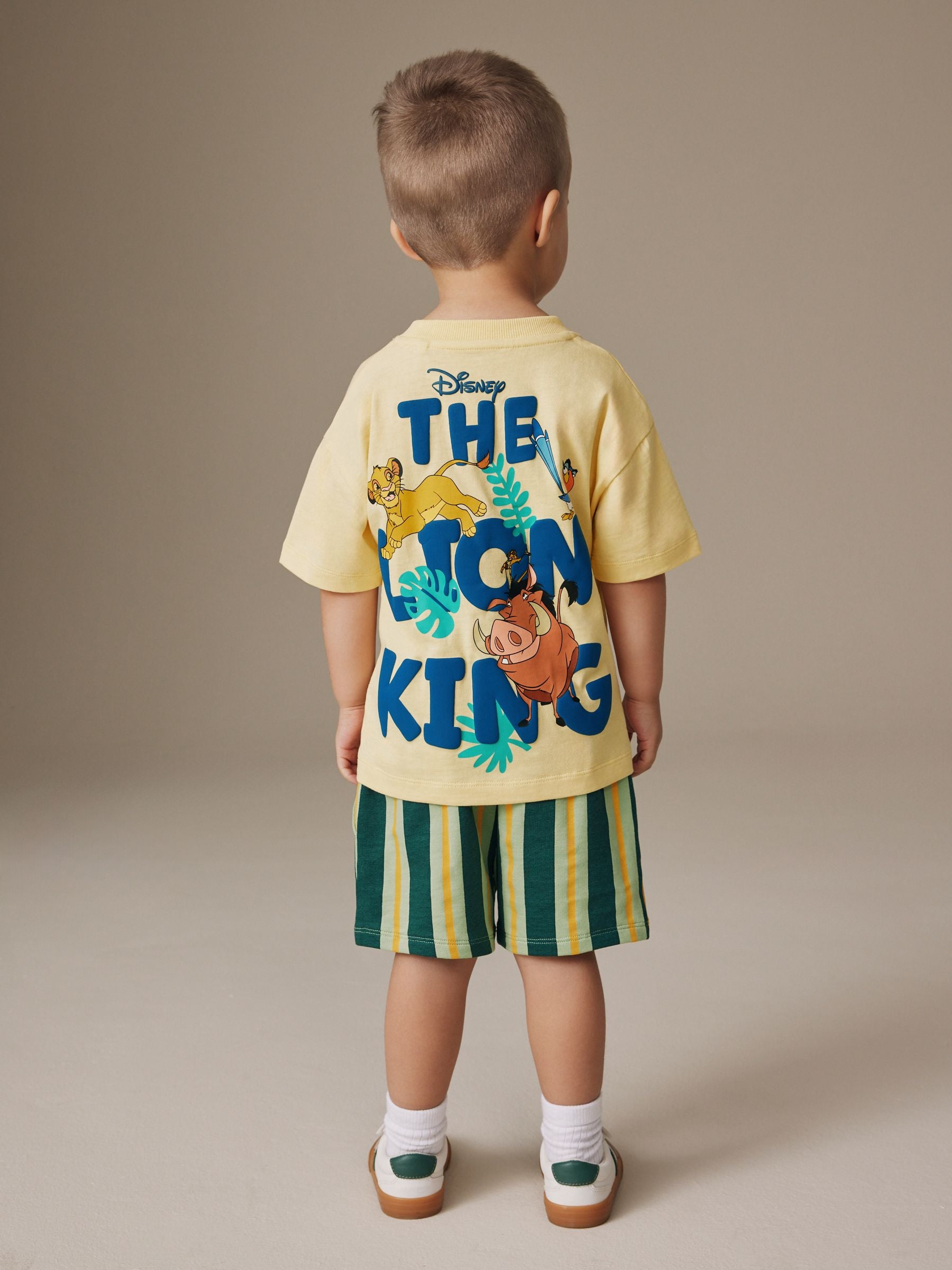 Yellow Lion King Short Sleeve T-Shirt & Shorts Set (6mths-8yrs) image 3