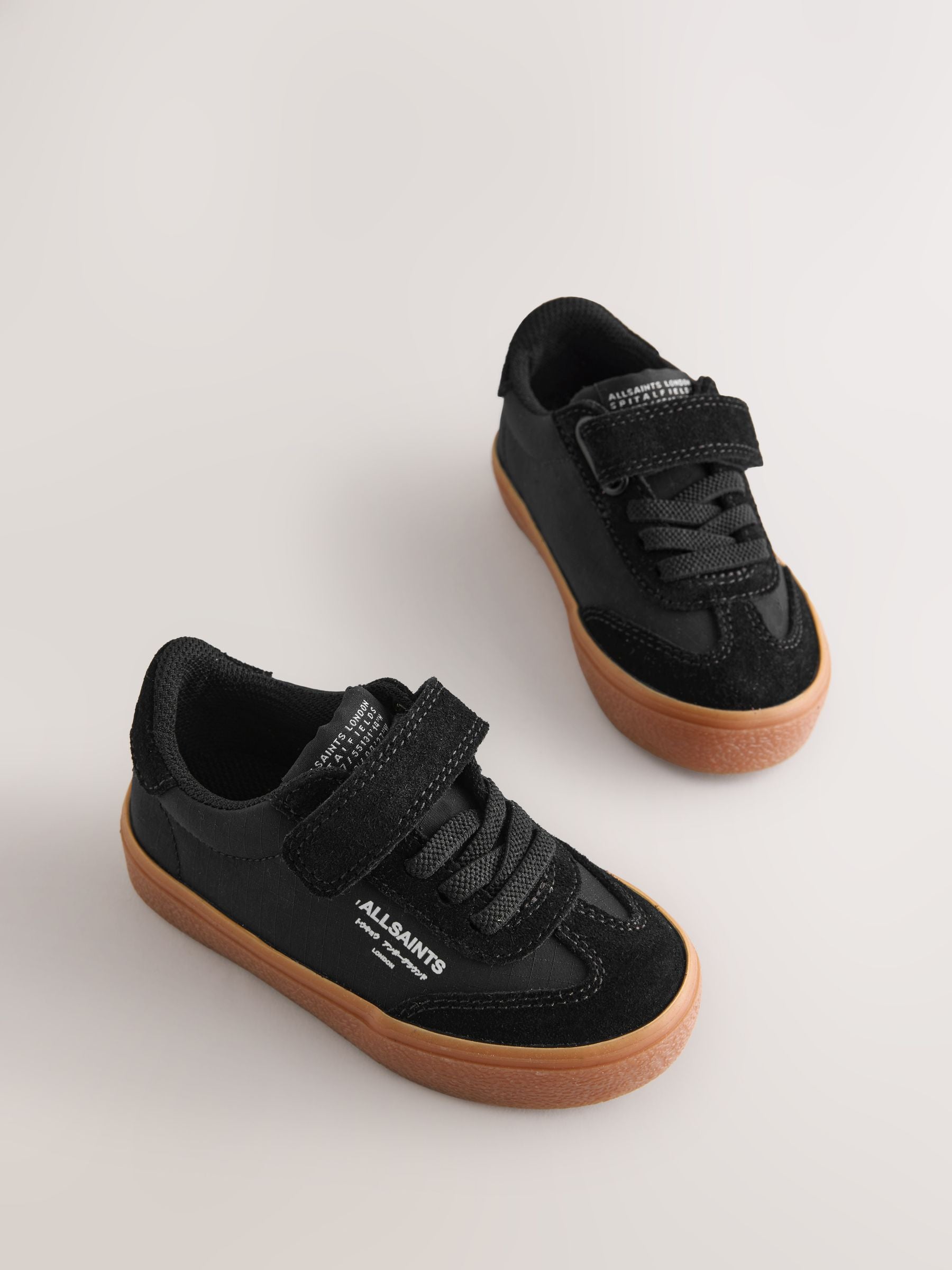 smALLSAINTS Black Ripstop Gum Sole Trainers image 1