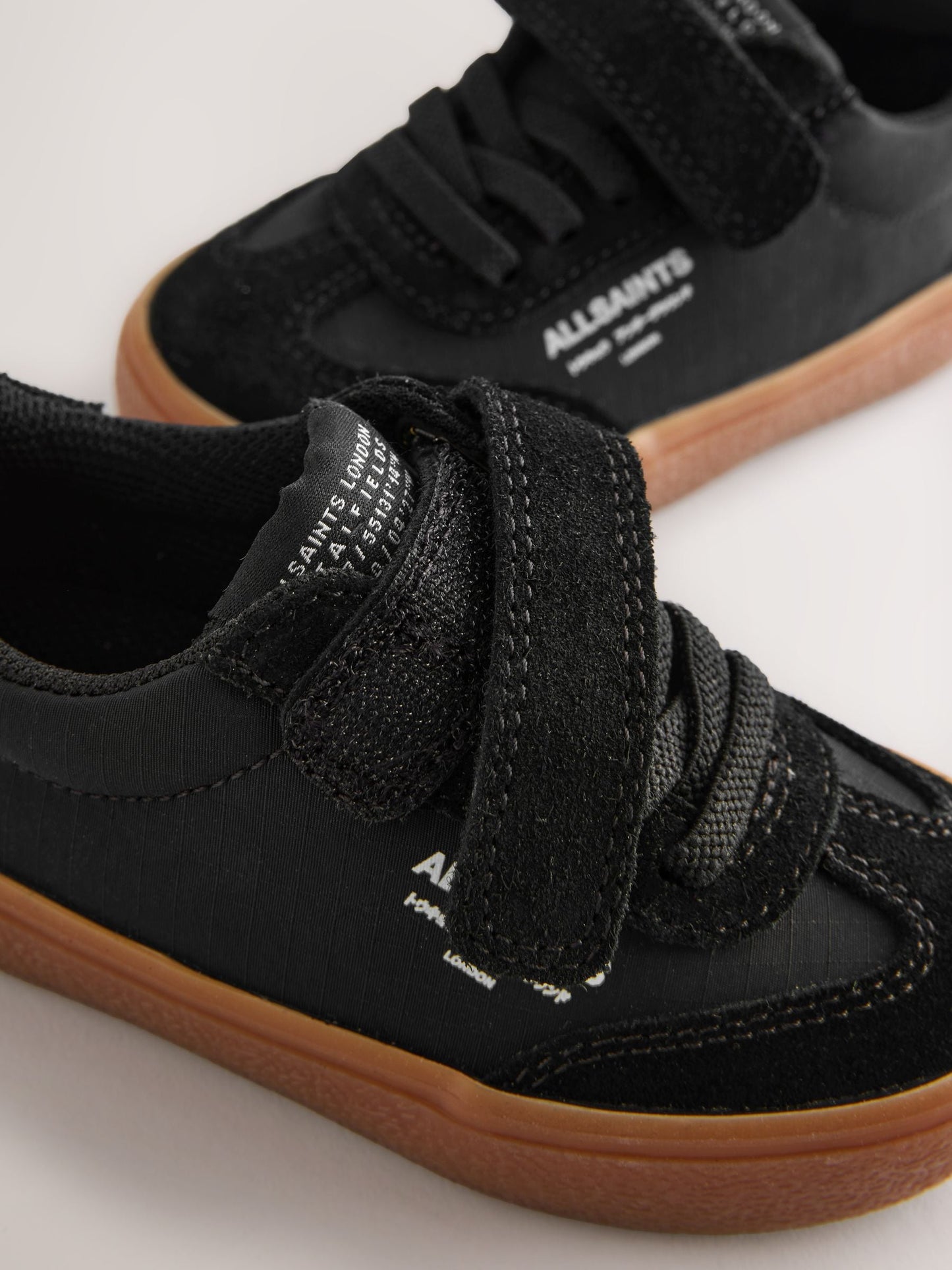smALLSAINTS Black Ripstop Gum Sole Trainers image 3