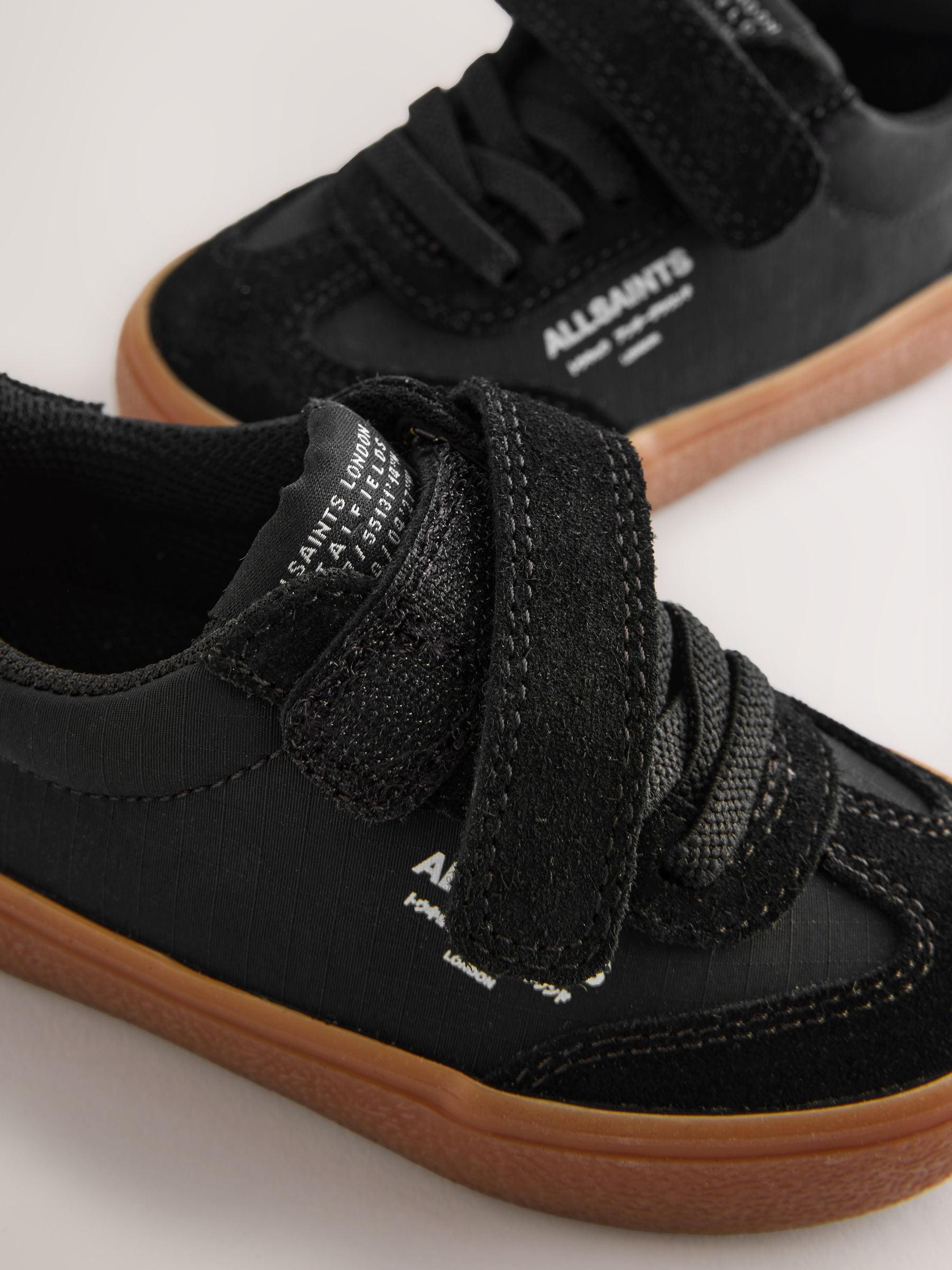 smALLSAINTS Black Ripstop Gum Sole Trainers image 3