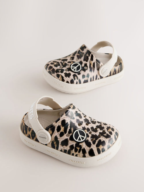 smALLSAINTS Leopard Clog Sandals image 1