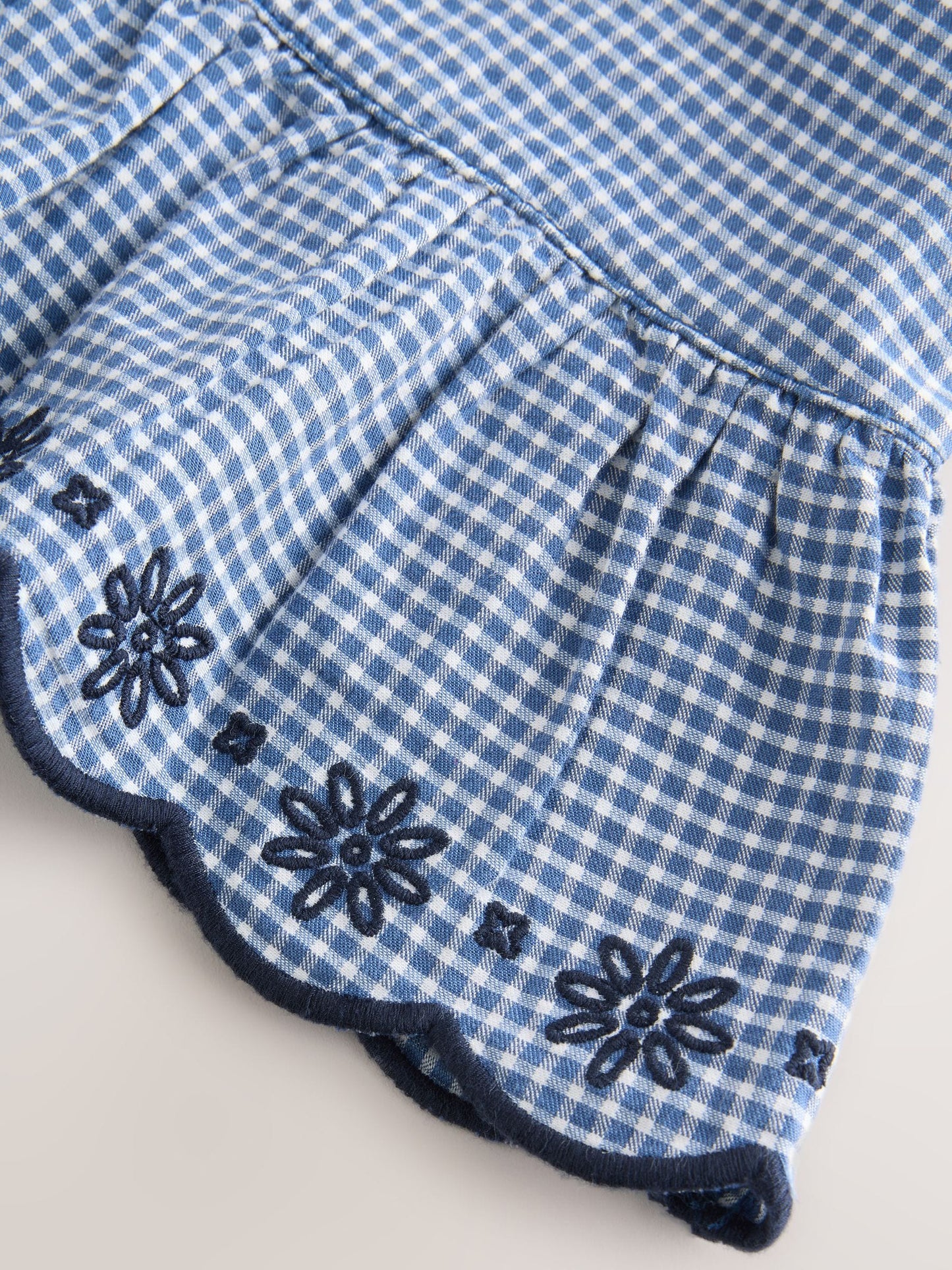 Navy Gingham Blouse And Shorts Co-ord Set (3mths-8yrs) image 11
