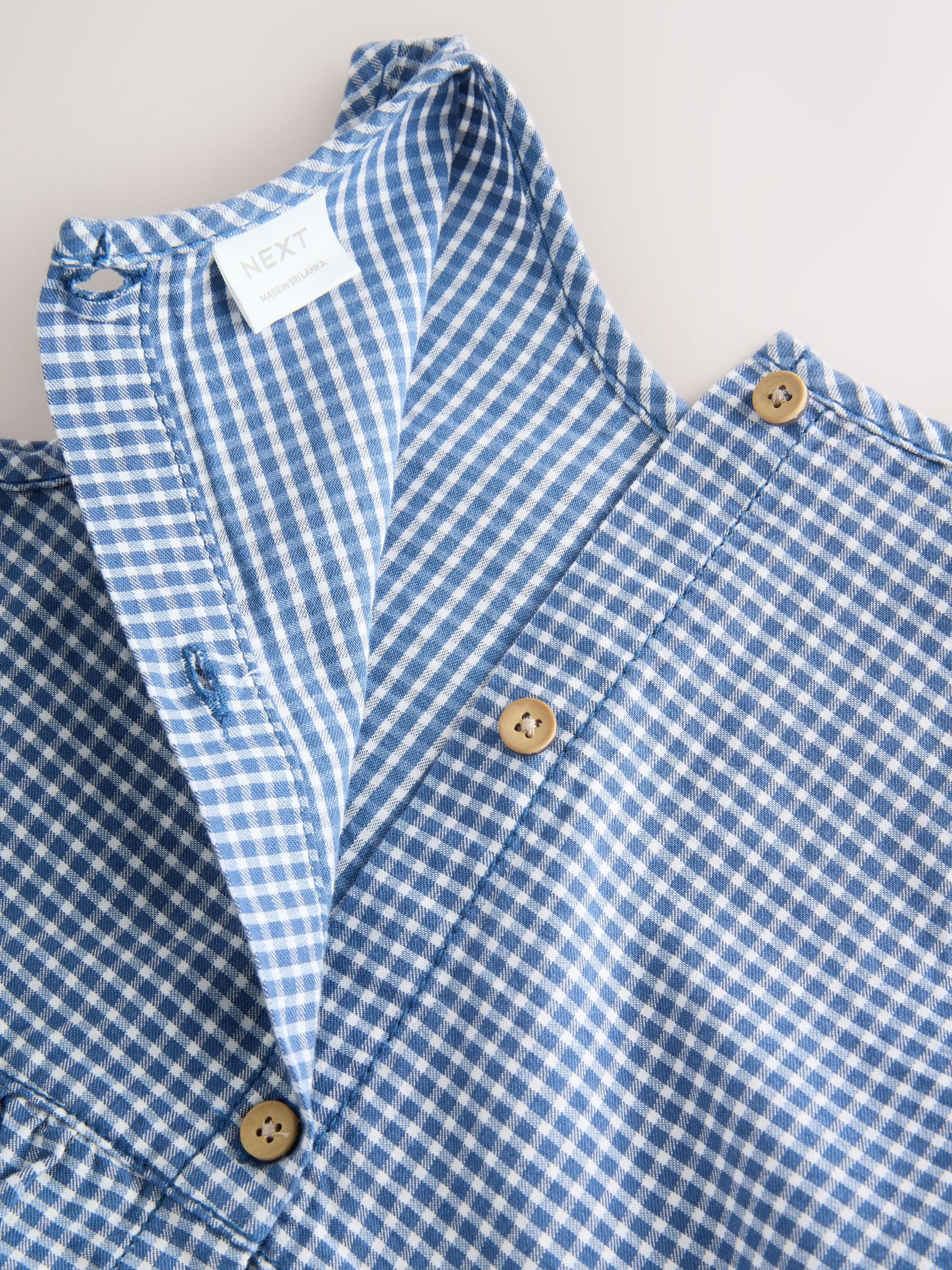 Navy Gingham Blouse And Shorts Co-ord Set (3mths-8yrs) image 9