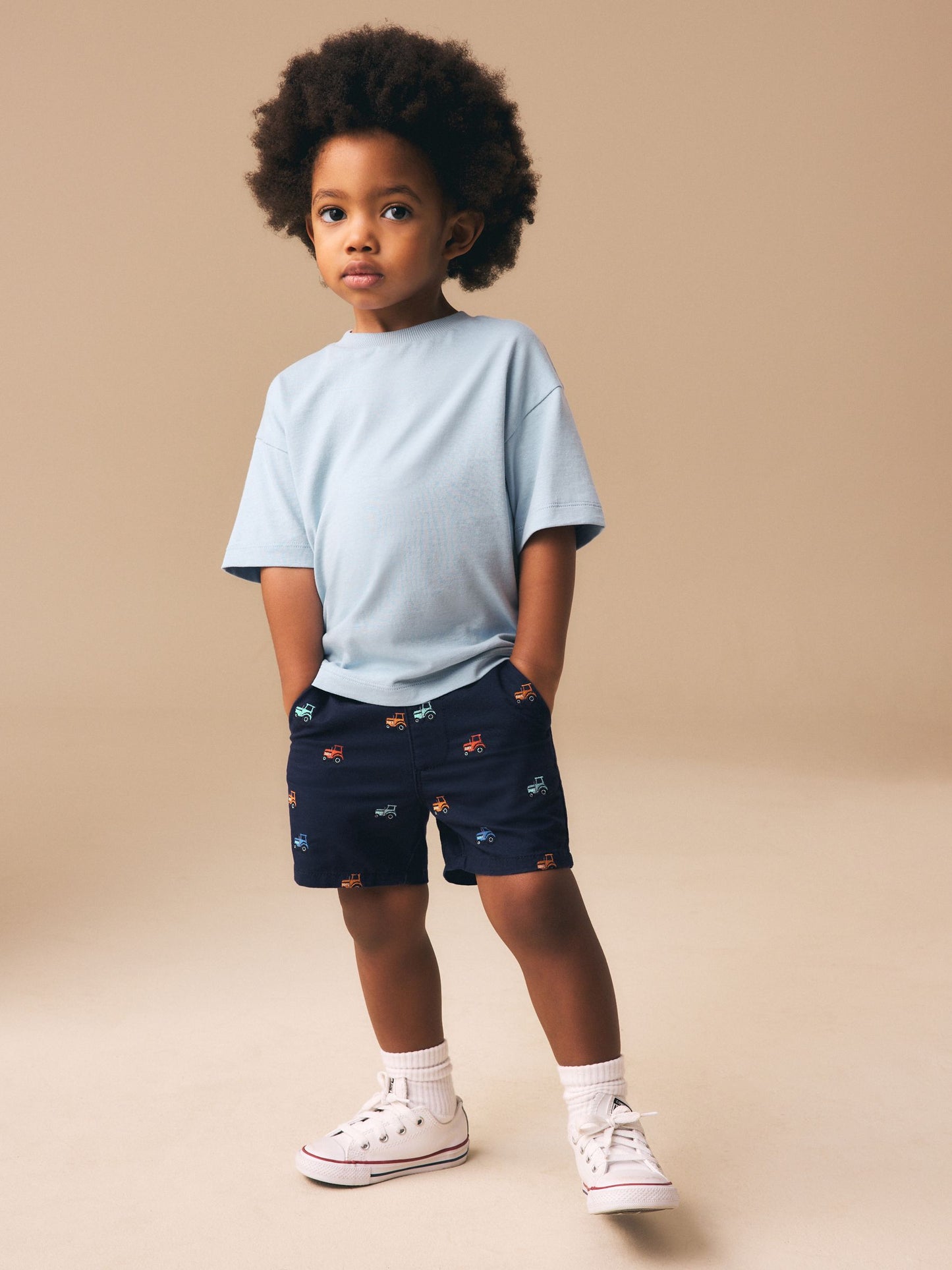 Dsiney Kidz - Navy Tractor Chino Shorts (3mths-7yrs) image 2