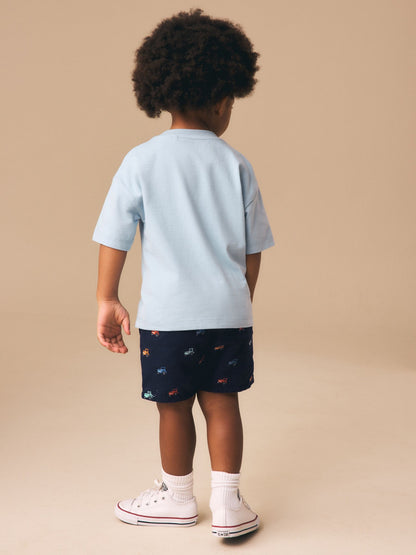 Dsiney Kidz - Navy Tractor Chino Shorts (3mths-7yrs) image 3
