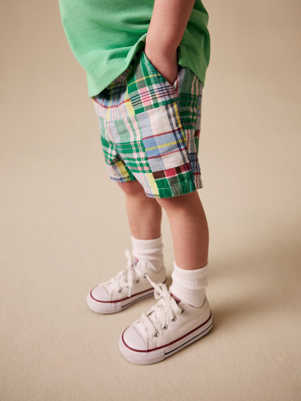 Multi Patchwork Chino Shorts (3mths-7yrs) image 3