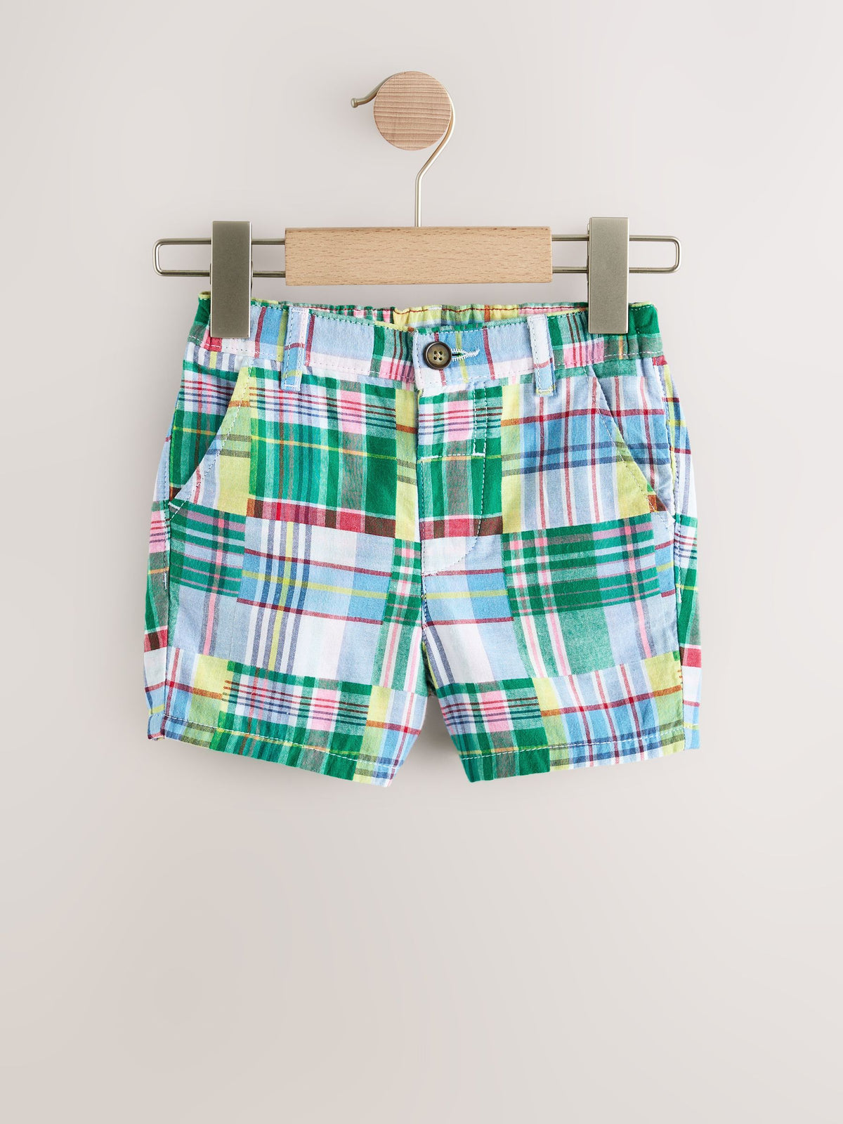 Multi Patchwork Chino Shorts (3mths-7yrs) image 4