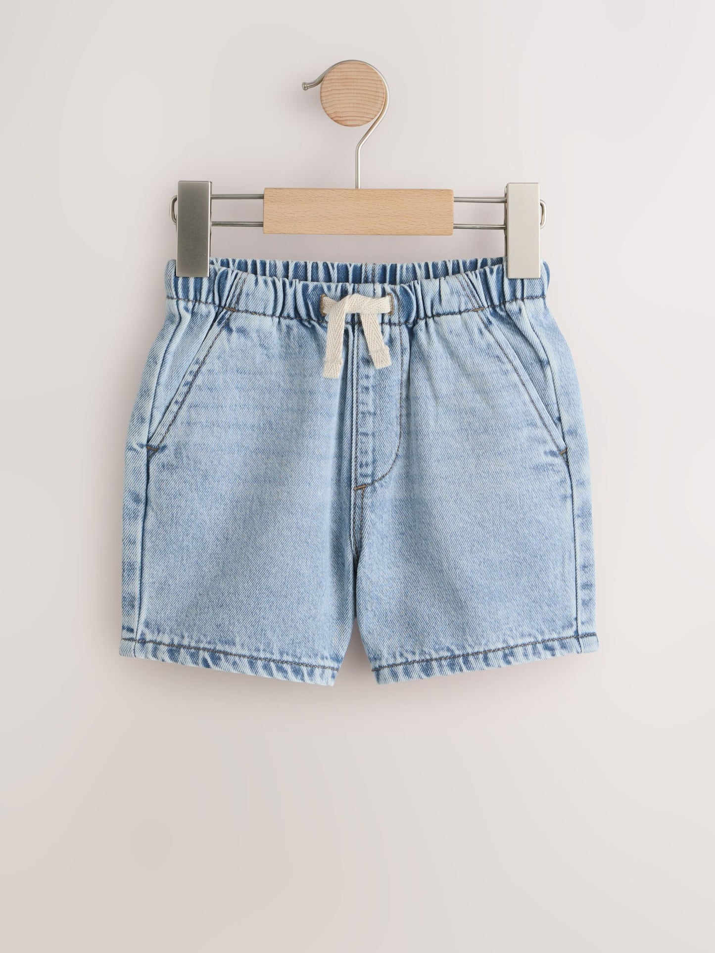 Dsiney Kidz - Blue Denim Bleach Pull On Shorts 2 Pack (3mths-7yrs) image 3