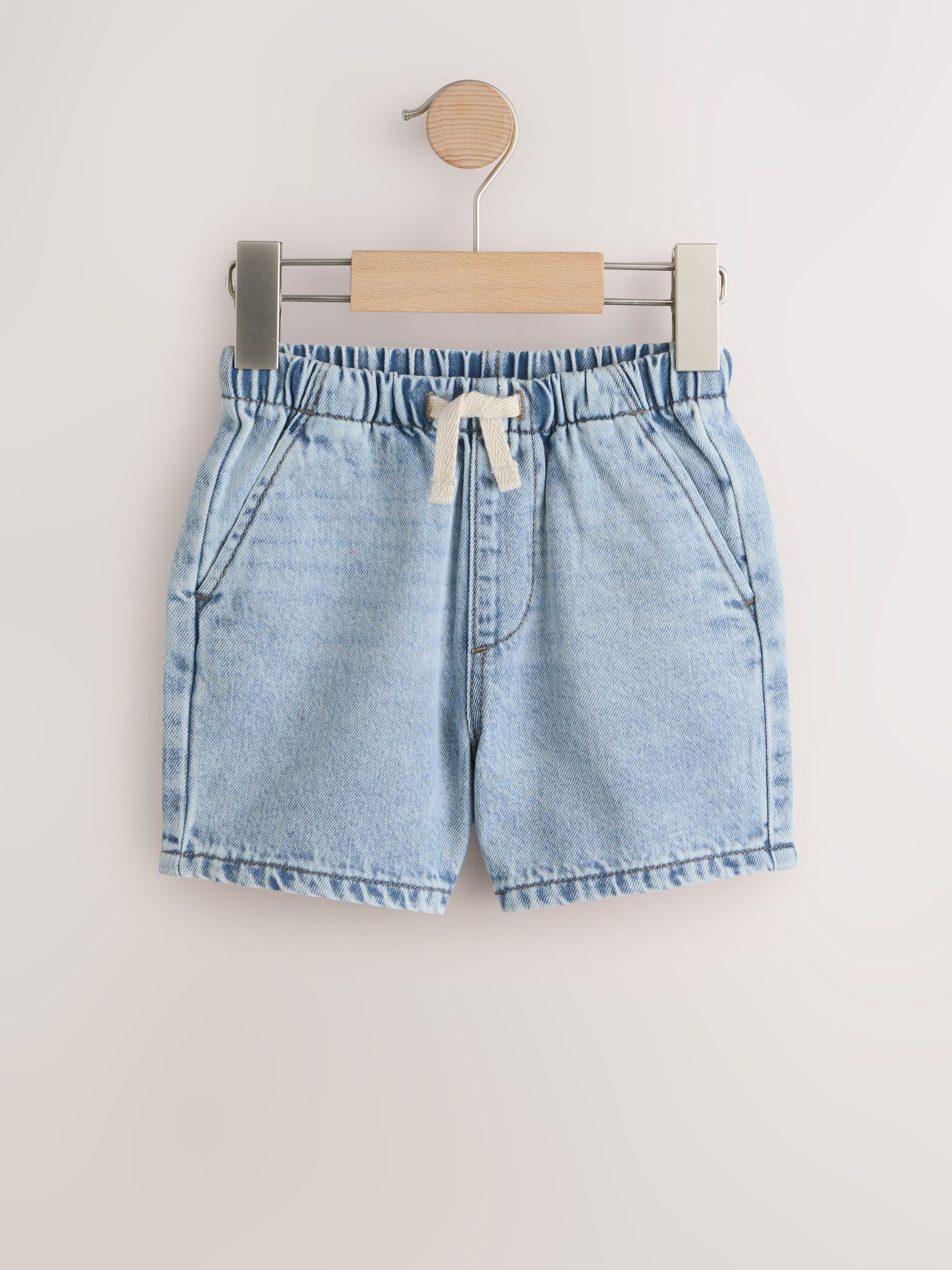 Dsiney Kidz - Blue Denim Bleach Pull On Shorts 2 Pack (3mths-7yrs) image 3