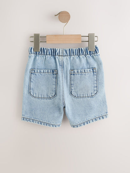 Dsiney Kidz - Light Blue Pull On Loose Denim Shorts (3mths-7yrs) image 5