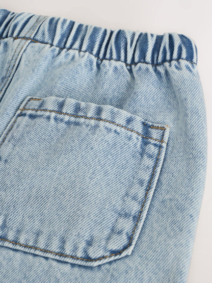 Dsiney Kidz - Light Blue Pull On Loose Denim Shorts (3mths-7yrs) image 7
