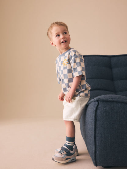 Dsiney Kidz - Ecru Pull On Loose Denim Shorts (3mths-7yrs) image 4