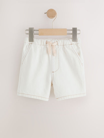 Dsiney Kidz - Ecru Pull On Loose Denim Shorts (3mths-7yrs) image 5