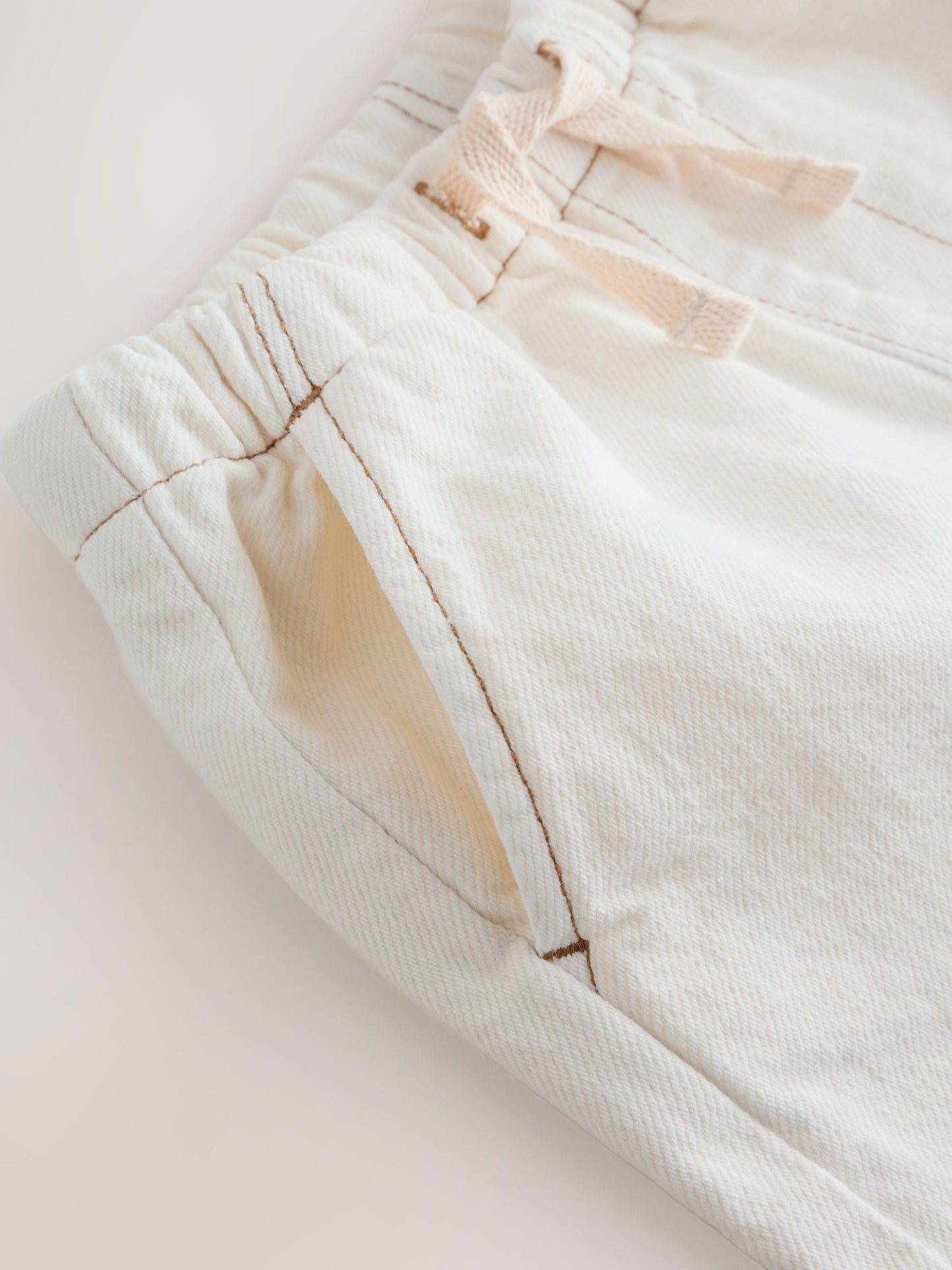 Dsiney Kidz - Ecru Pull On Loose Denim Shorts (3mths-7yrs) image 8