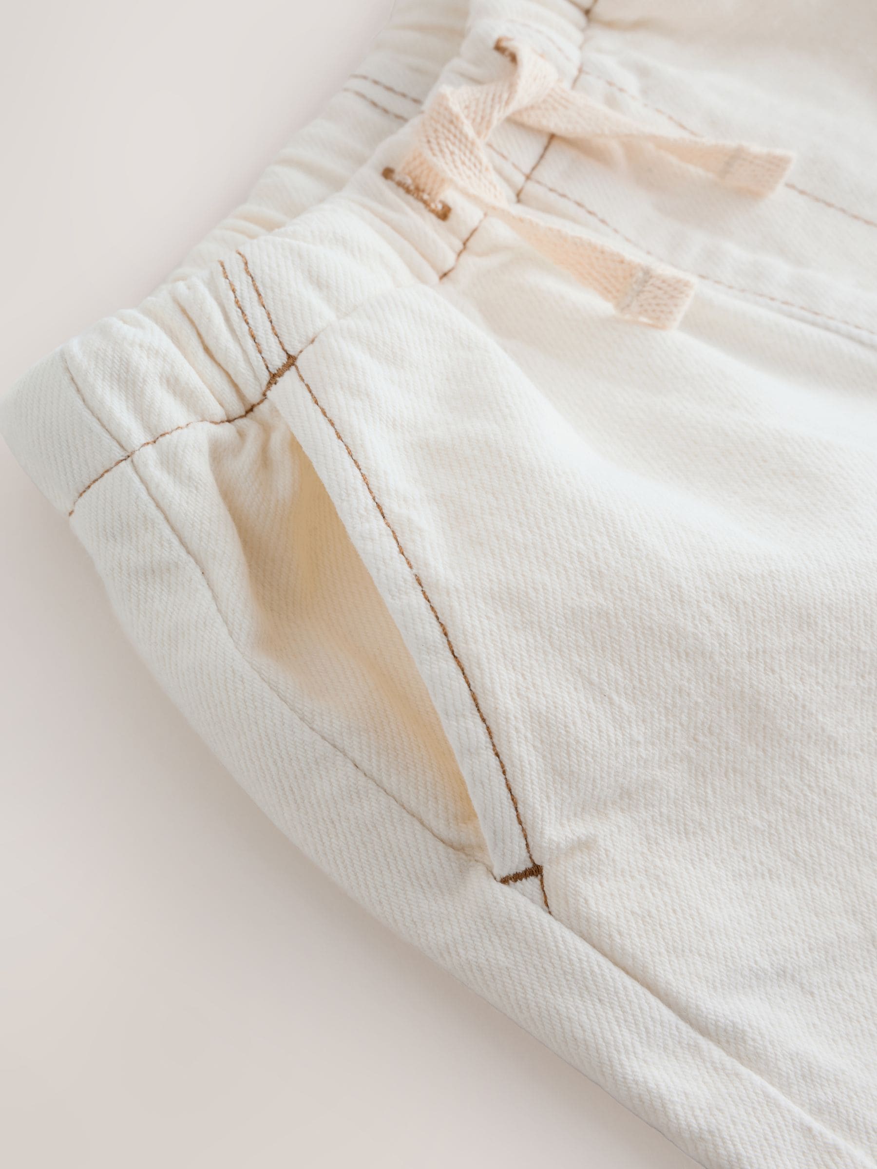 Dsiney Kidz - Ecru Pull On Loose Denim Shorts (3mths-7yrs) image 8