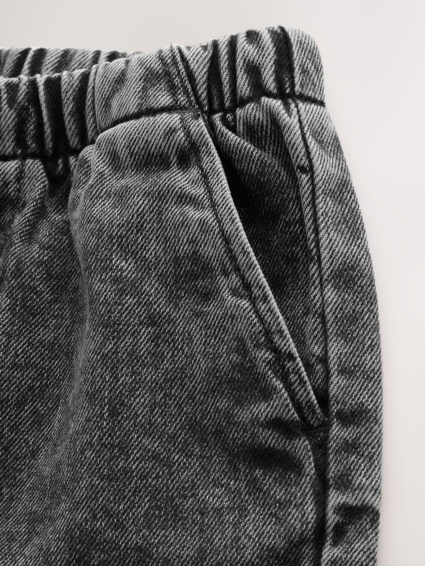 Grey Pull On Loose Denim Shorts (3mths-7yrs) image 8