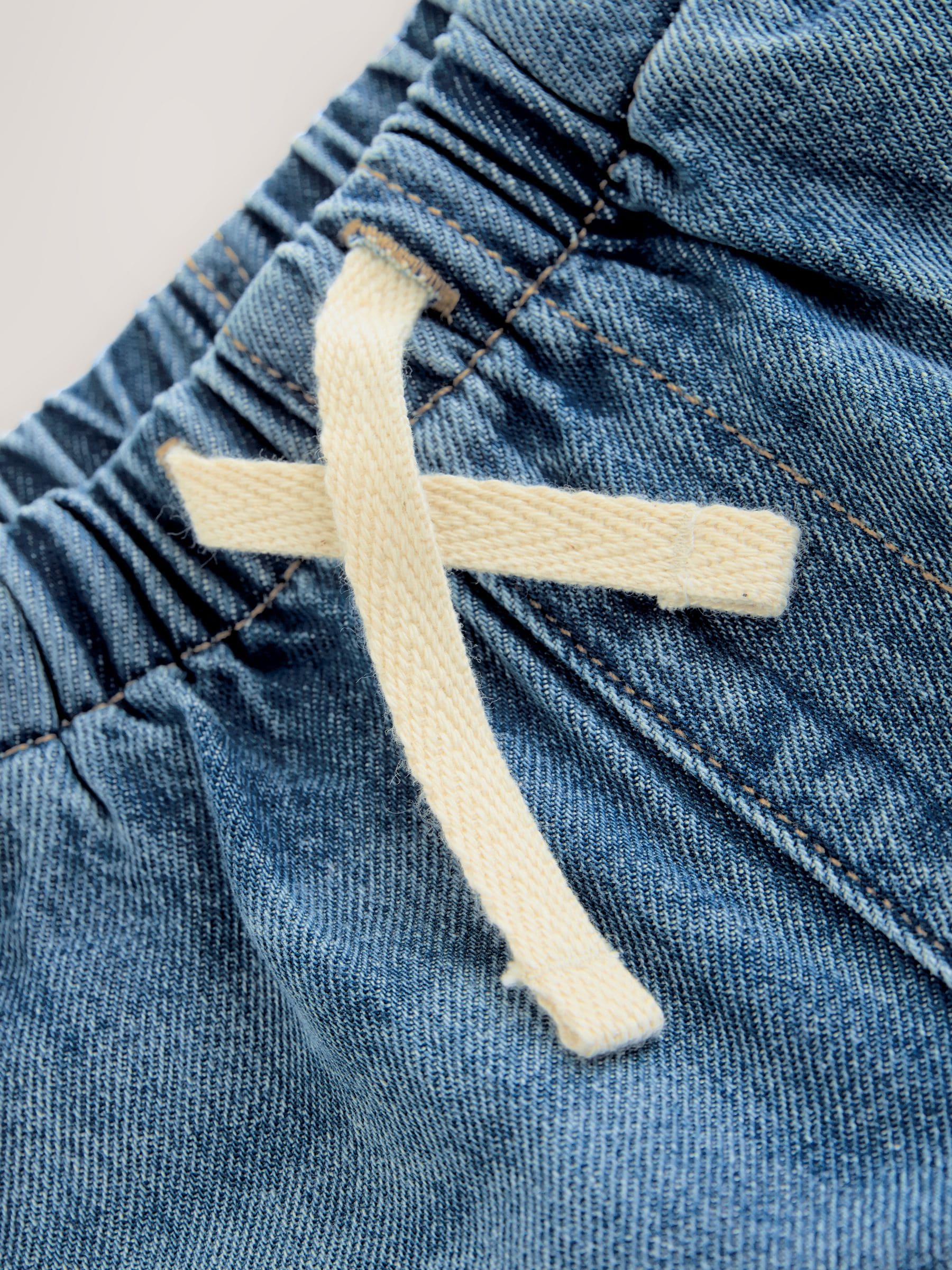 Mid Blue Pull On Loose Denim Shorts (3mths-7yrs) image 6