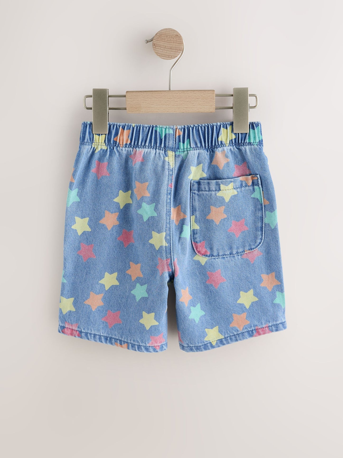 Dsiney Kidz - Mid Blue Denim Star Pull On Loose Denim Shorts (3mths-7yrs) image 7