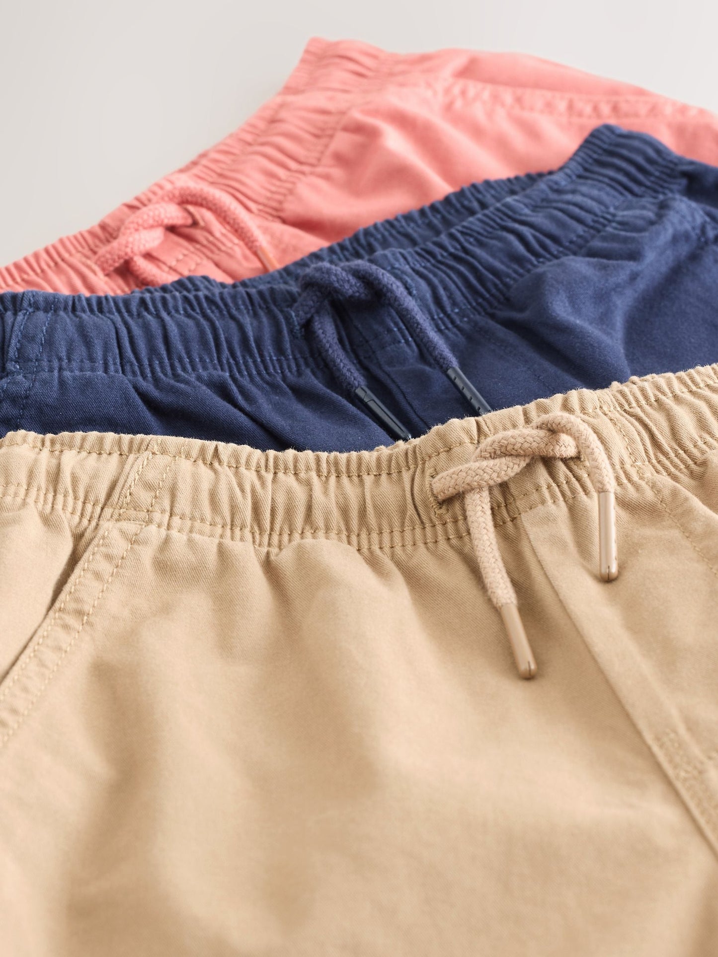 Dsiney Kidz - Tan/Navy Blue/Blush 3 Pack Shorts (3-16yrs) image 8