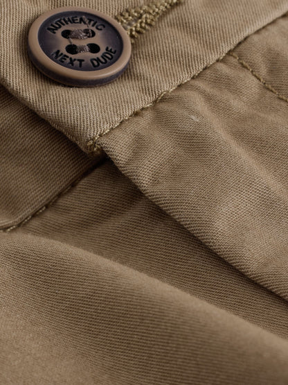 Dsiney Kidz - Brown Loose Fit Chino Shorts (3-16yrs) image 3