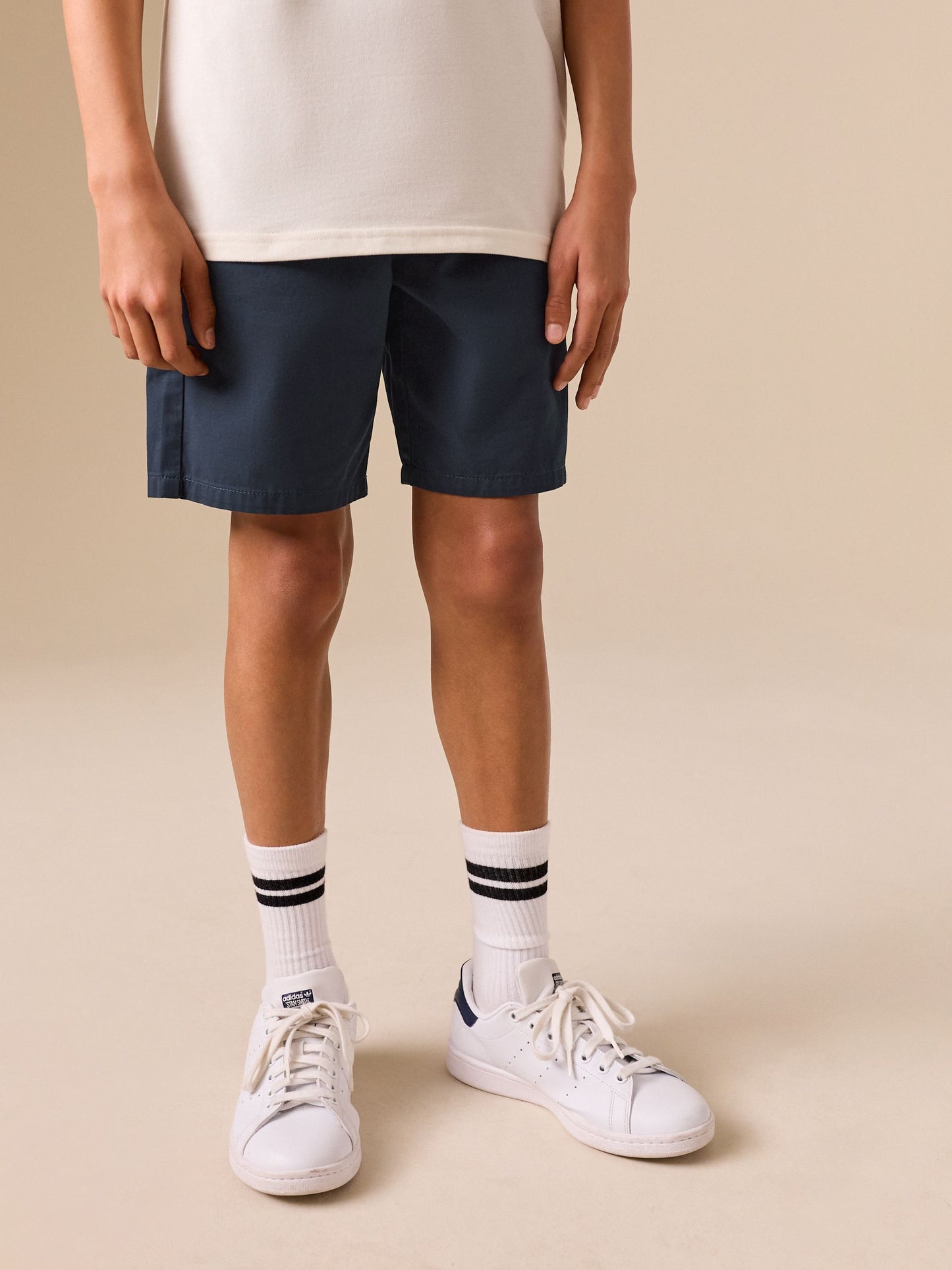 Dsiney Kidz - Navy Loose Fit Chino Shorts (3-16yrs) image 1