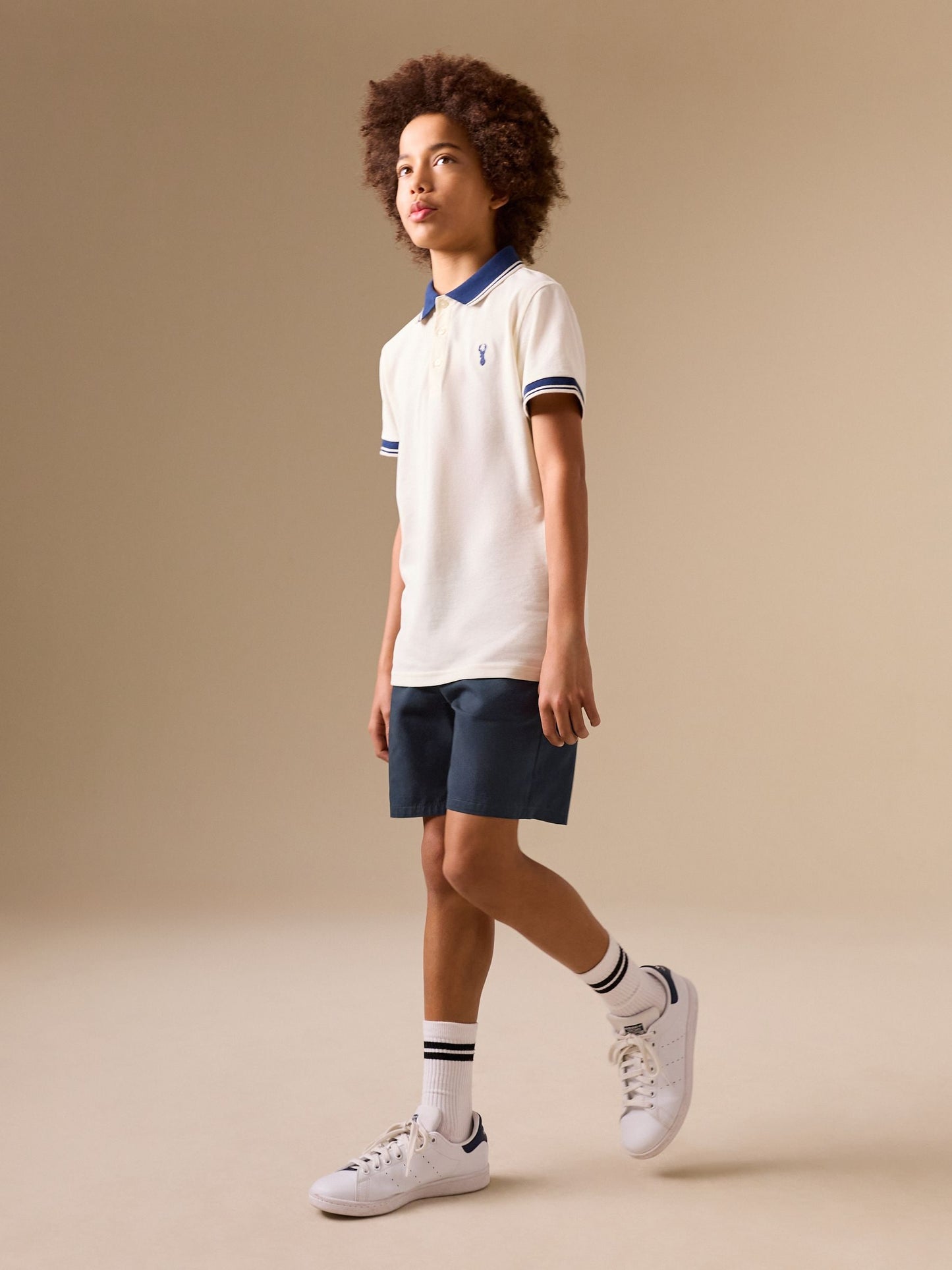 Dsiney Kidz - Navy Loose Fit Chino Shorts (3-16yrs) image 2