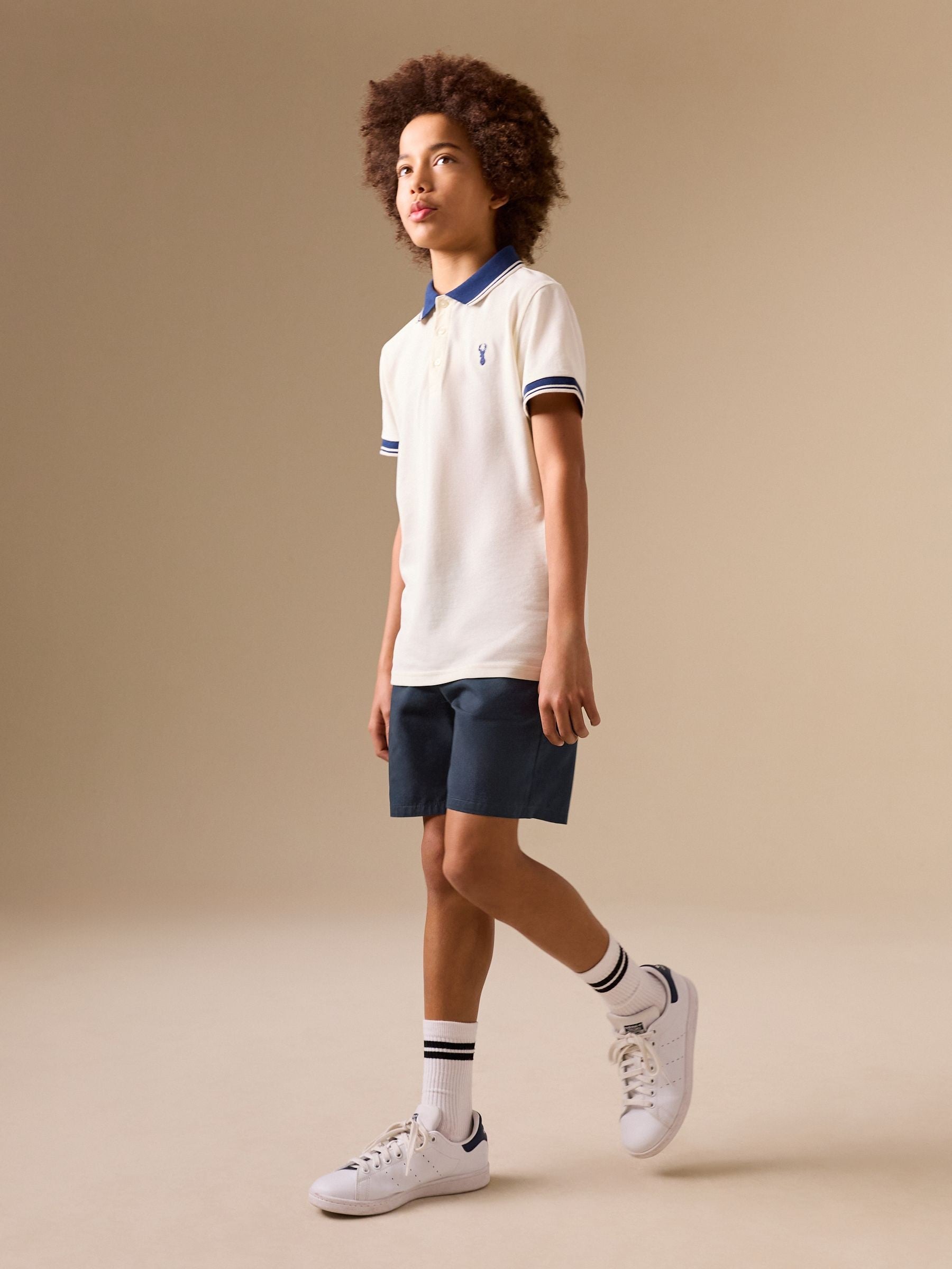 Dsiney Kidz - Navy Loose Fit Chino Shorts (3-16yrs) image 2