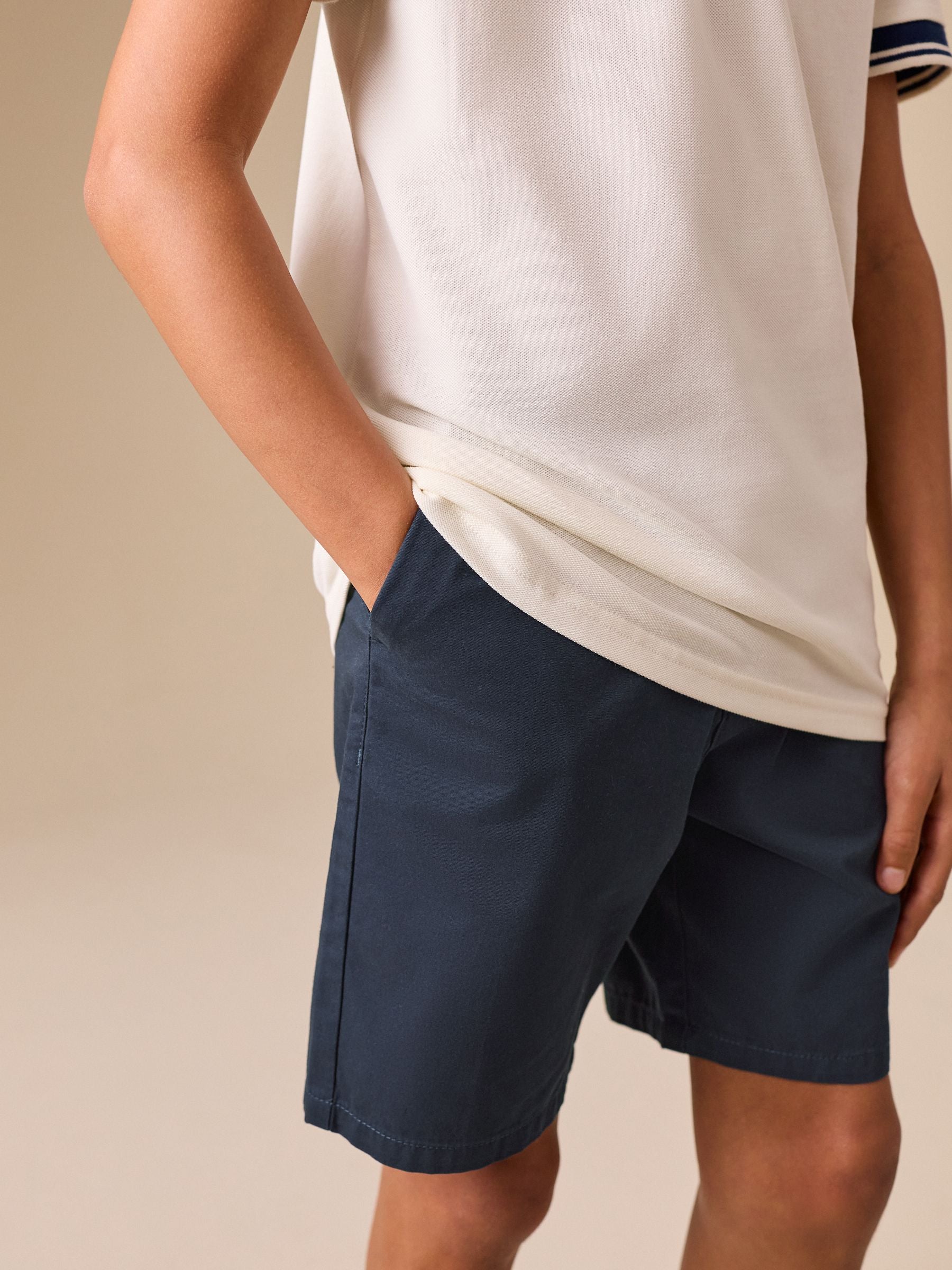 Dsiney Kidz - Navy Loose Fit Chino Shorts (3-16yrs) image 4