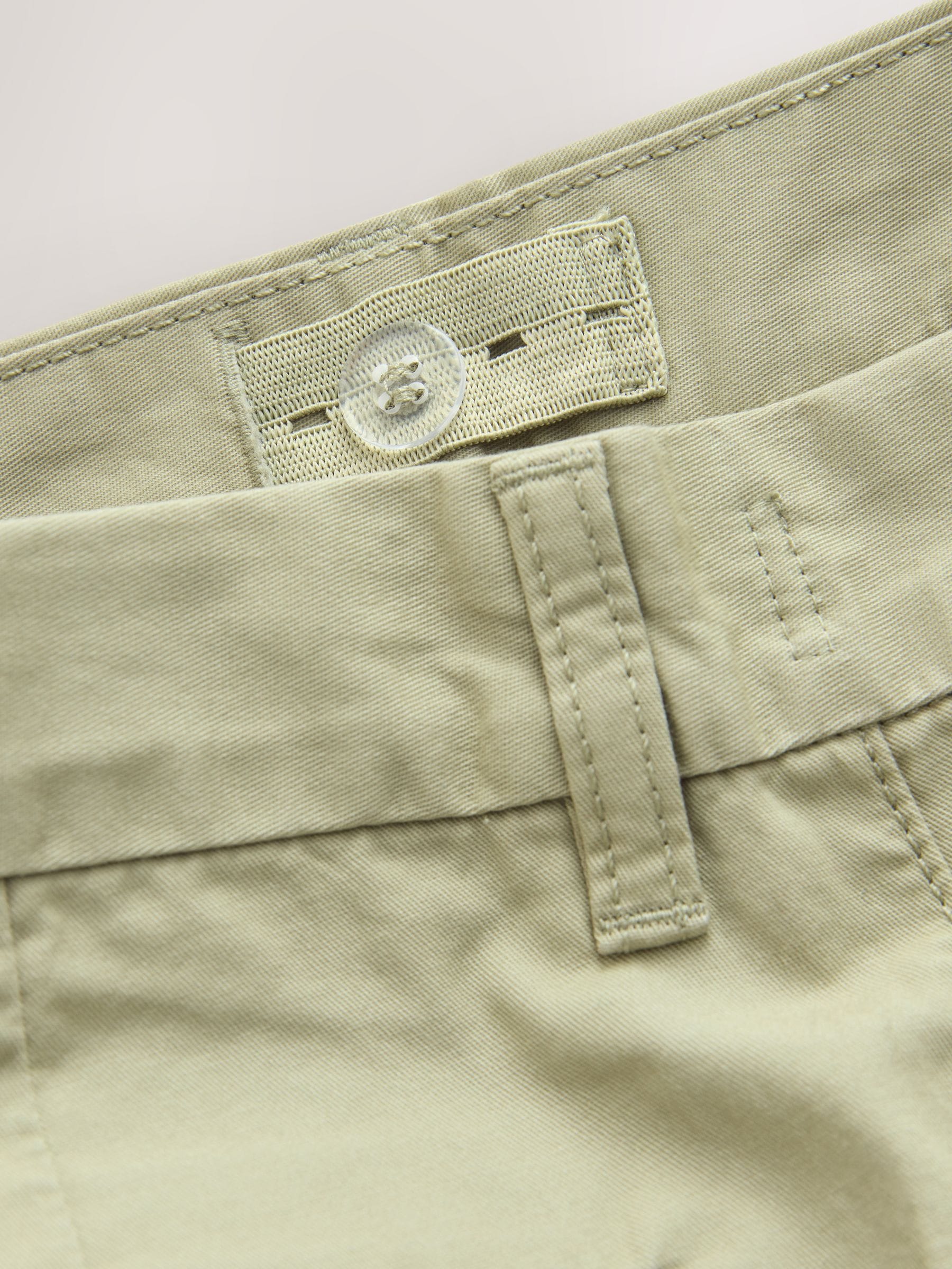 Dsiney Kidz - Sage Green Regular Fit Chino Shorts (3-16yrs) image 6