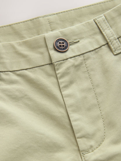 Dsiney Kidz - Sage Green Regular Fit Chino Shorts (3-16yrs) image 7