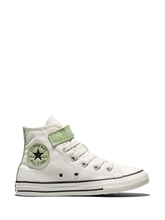 Converse White Chuck Taylor Easy On Dino Print Trainers image 1