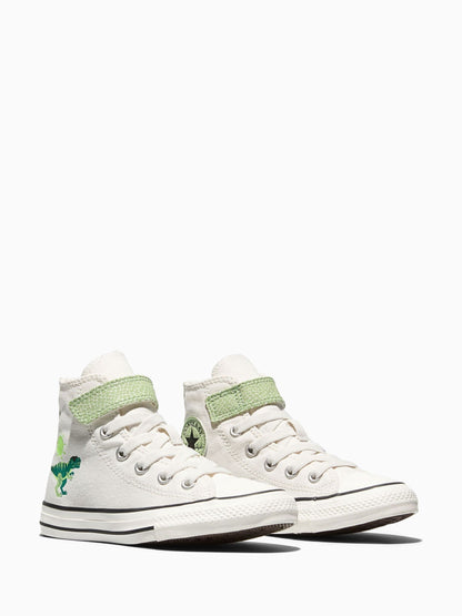 Converse White Chuck Taylor Easy On Dino Print Trainers image 3