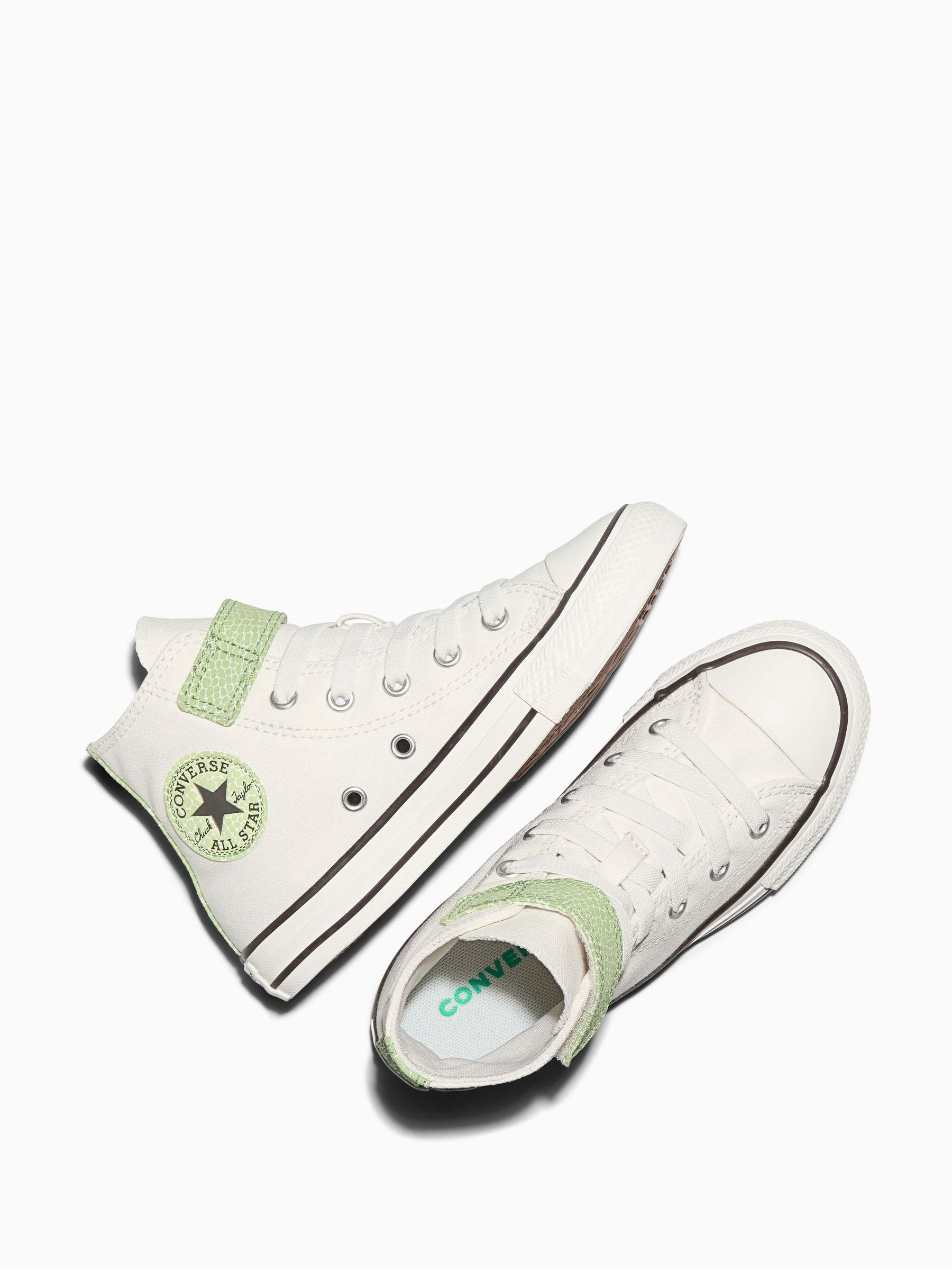 Converse White Chuck Taylor Easy On Dino Print Trainers image 5