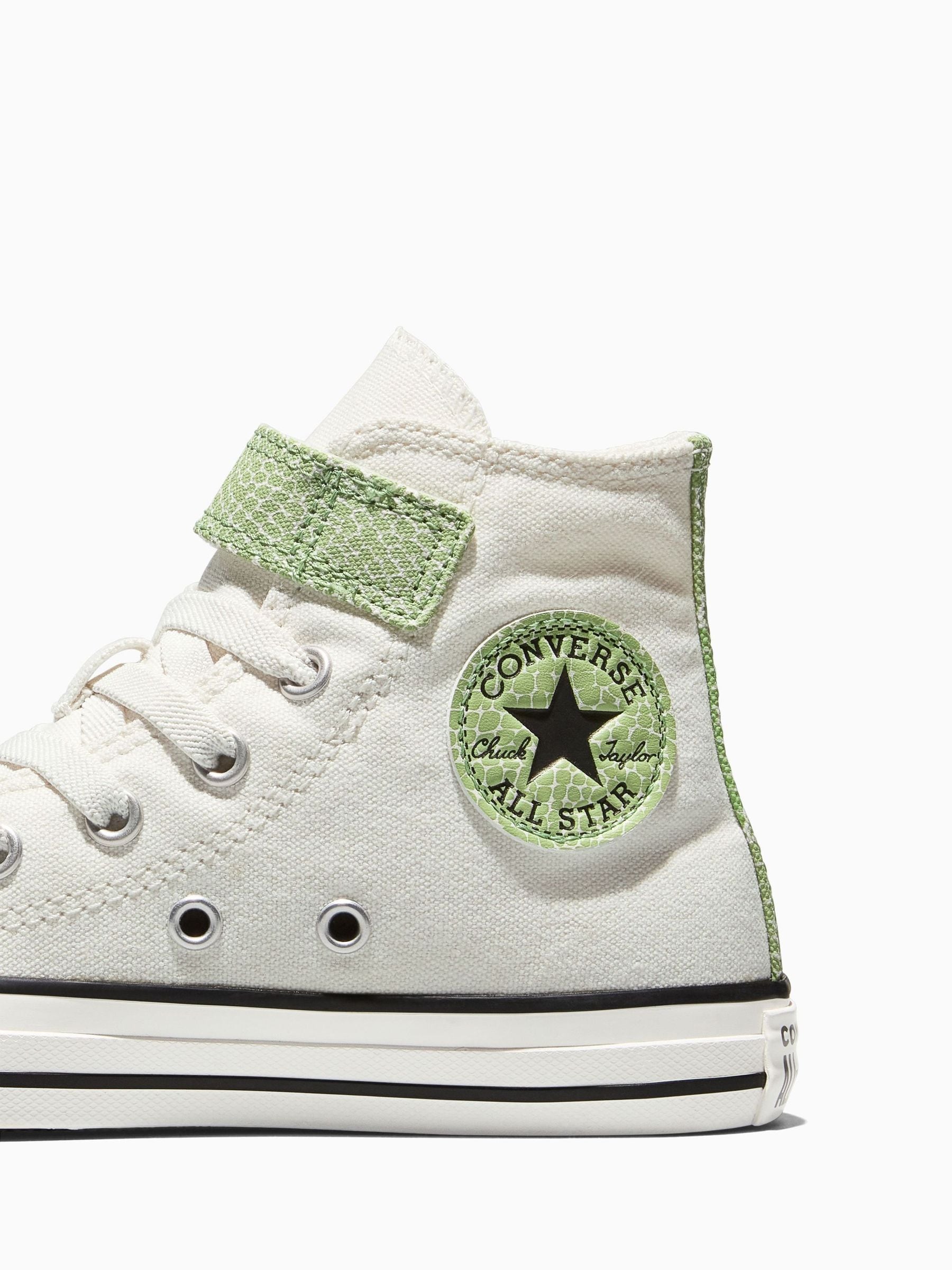 Converse White Chuck Taylor Easy On Dino Print Trainers image 6