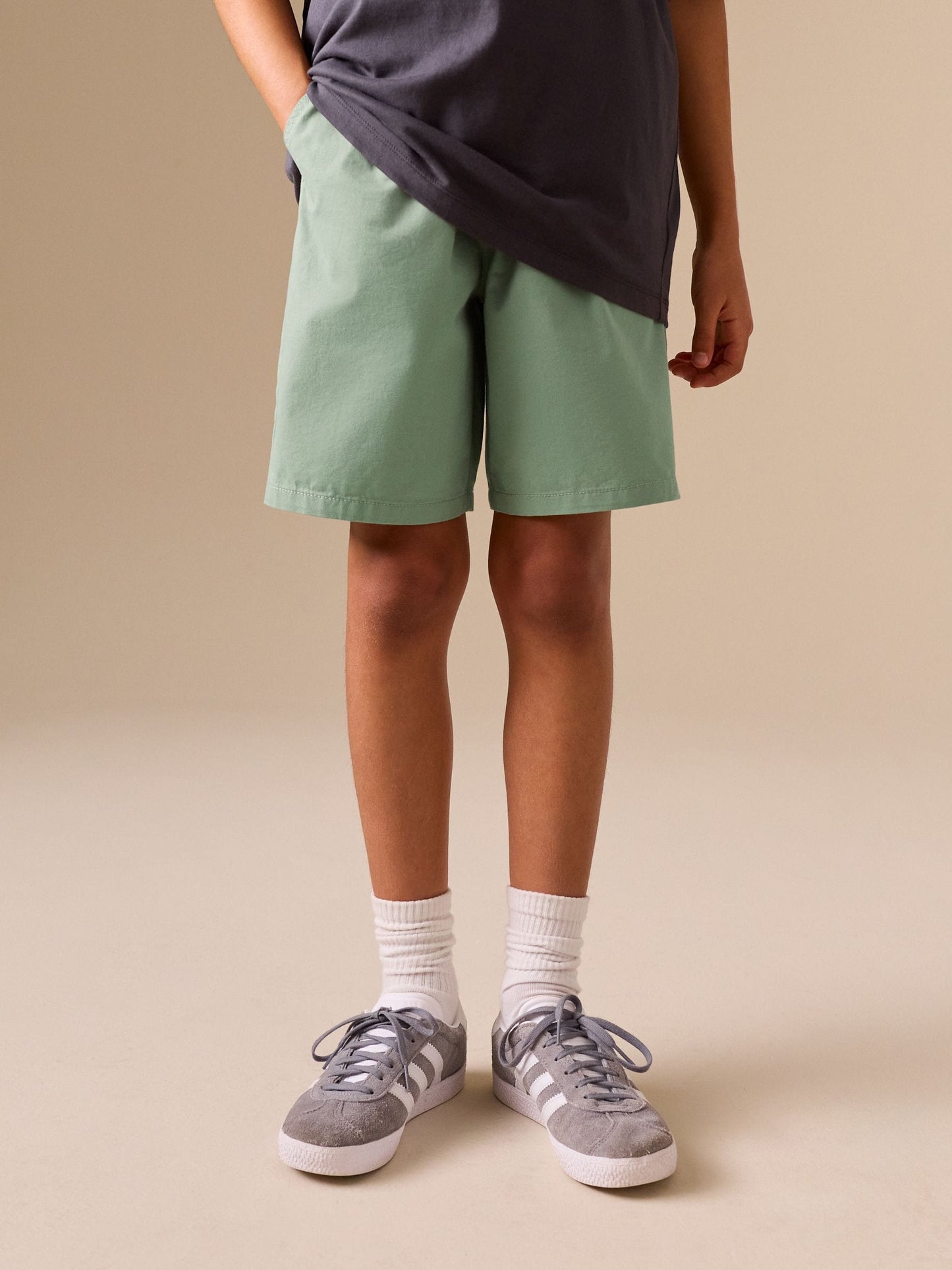 Dsiney Kidz - Sage Green Loose Fit Shorts (3-16yrs) image 1