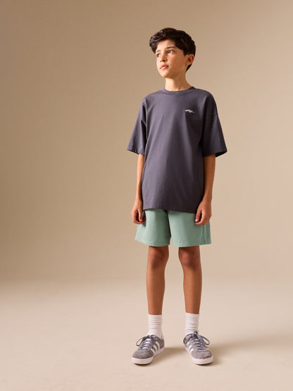 Dsiney Kidz - Sage Green Loose Fit Shorts (3-16yrs) image 2