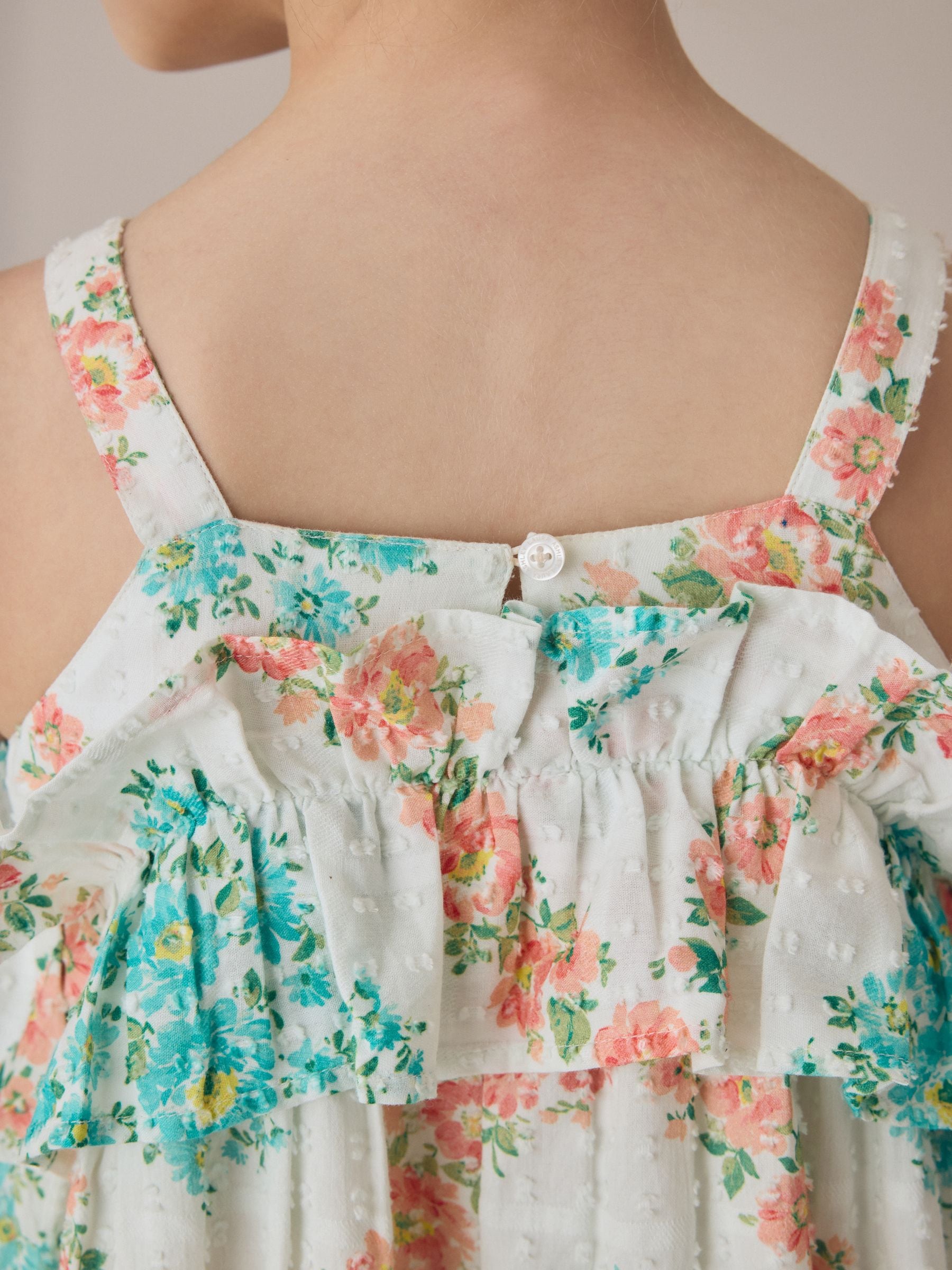 Laura Ashley Multi Chedwell Scarves Frill Volume Dress image 6