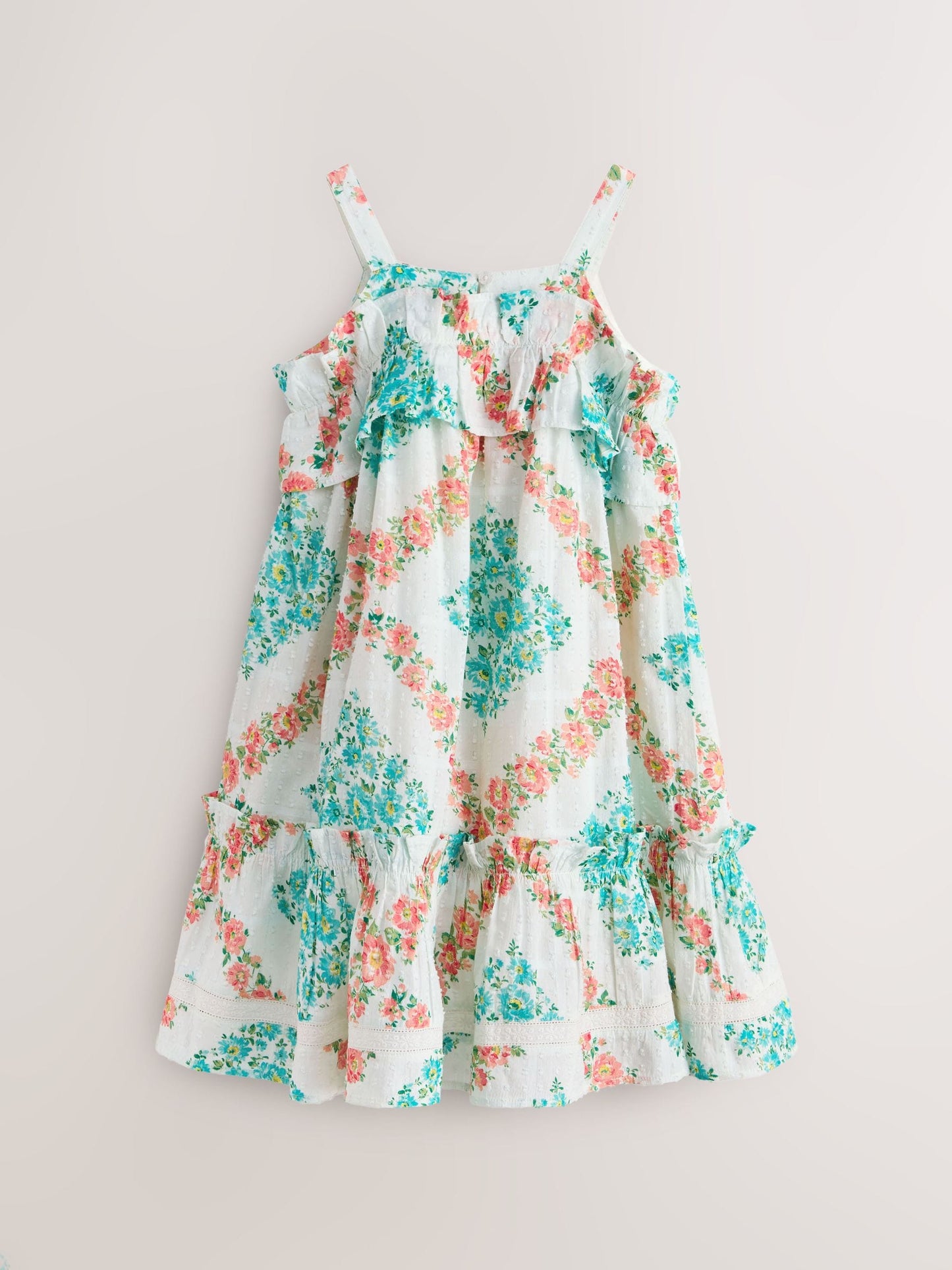 Laura Ashley Multi Chedwell Scarves Frill Volume Dress image 9