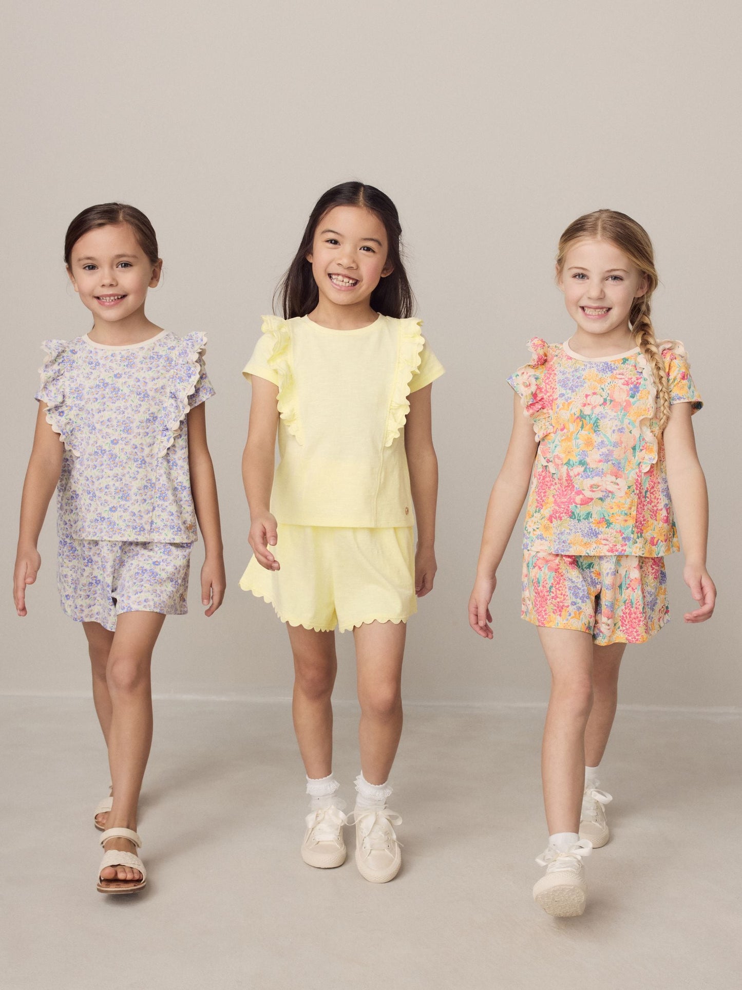Laura Ashley Multi Ric Rac Trim Short Sleeve Cotton T-Shirts 3 Pack image 3