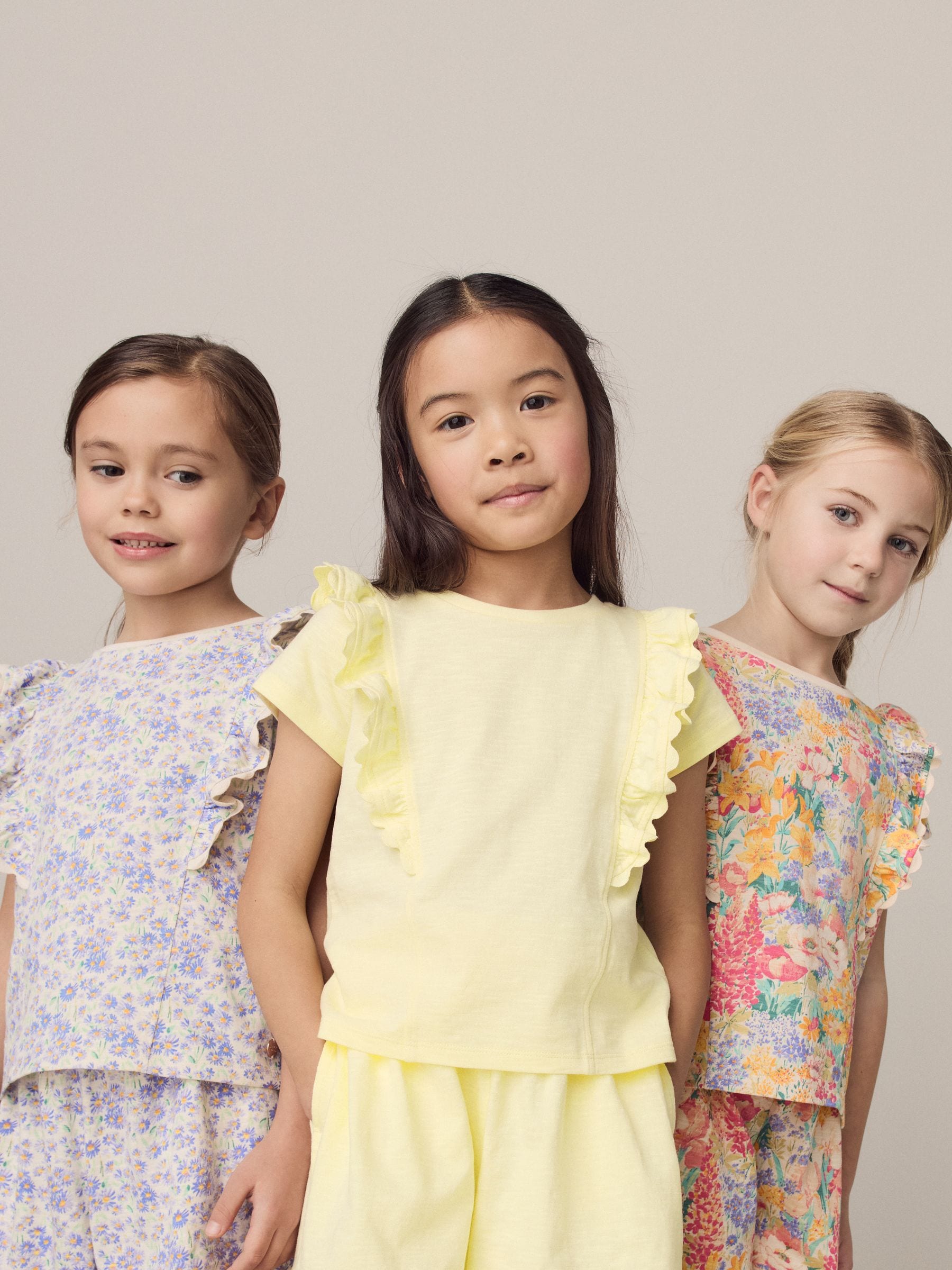 Laura Ashley Multi Ric Rac Trim Short Sleeve Cotton T-Shirts 3 Pack image 4