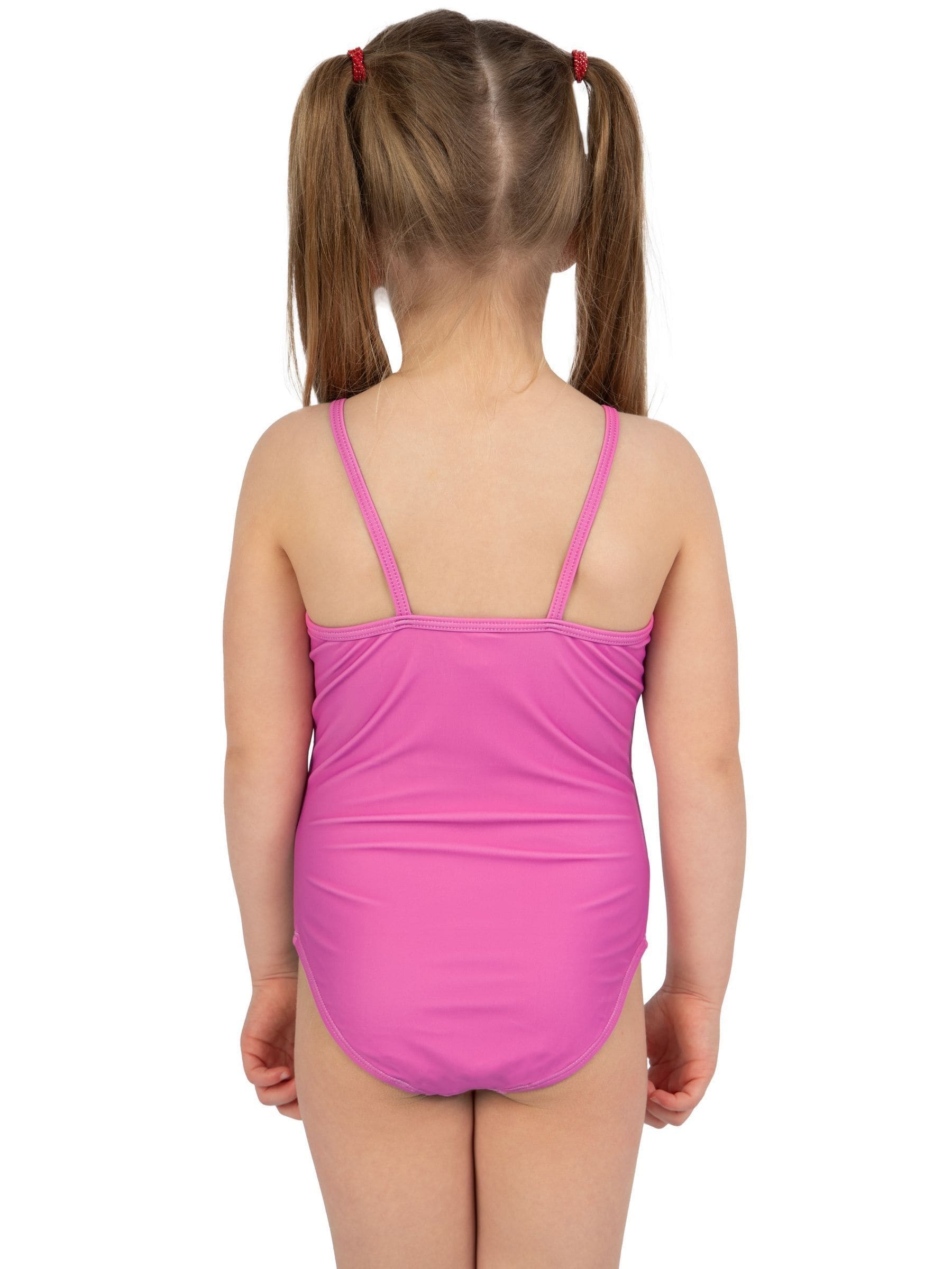 Character Pink Disney Princess Ariel Moana Cinderella And Rapunzel Print Swimsuit image 5