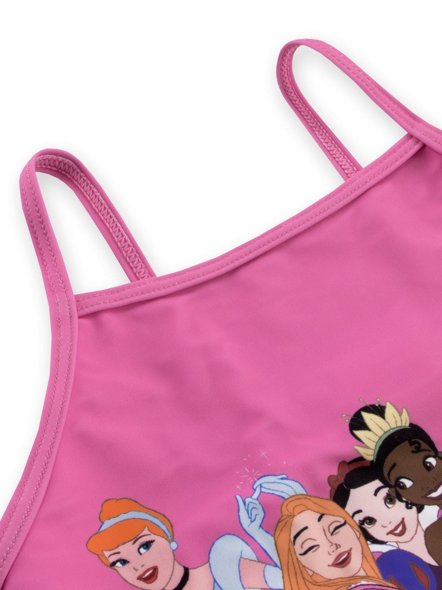 Character Pink Disney Princess Ariel Moana Cinderella And Rapunzel Print Swimsuit image 7