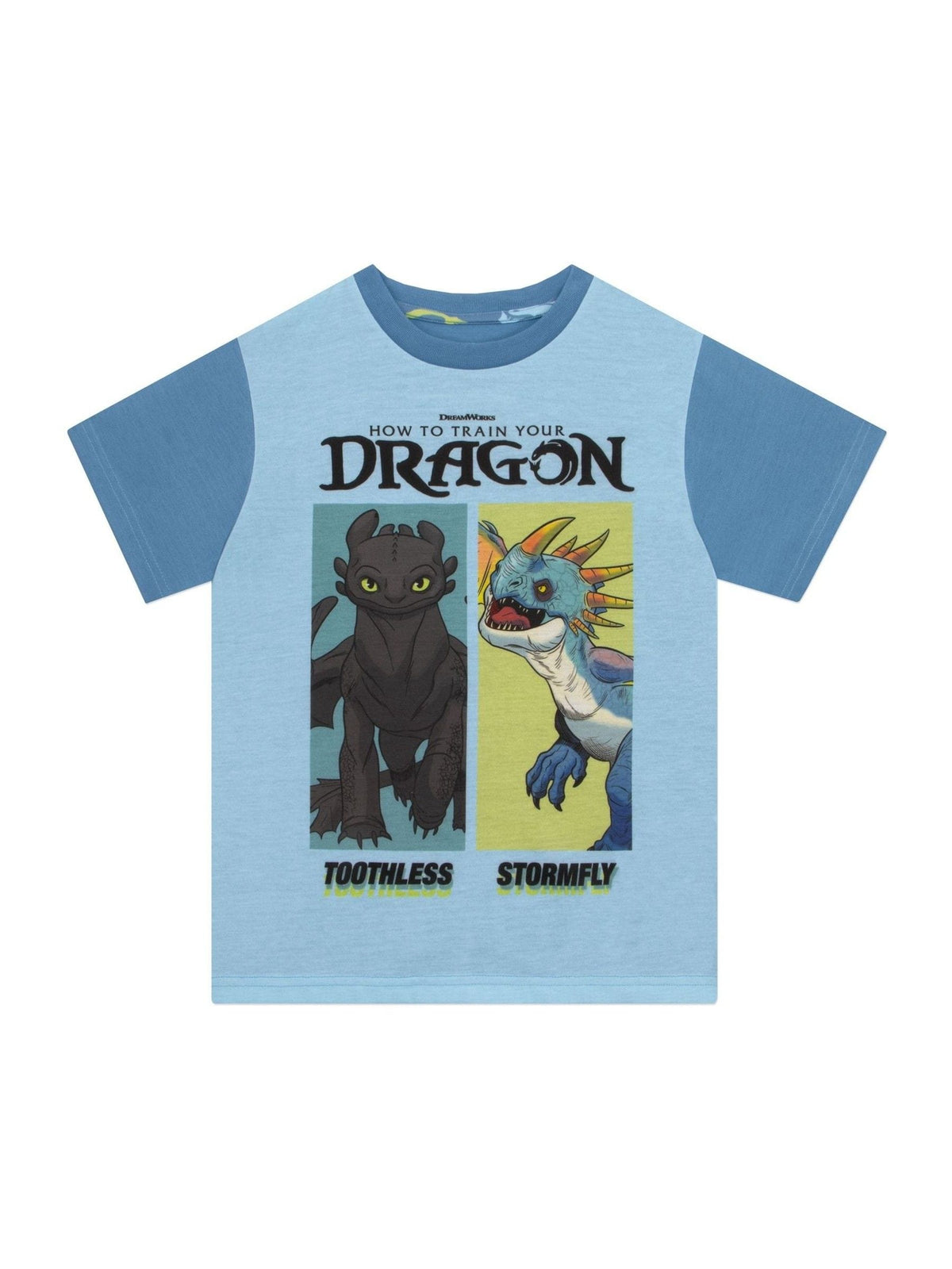 Character Blue How To Train Your Dragon Toohtless And Storm Fly Print Short Pyjamas - image 2