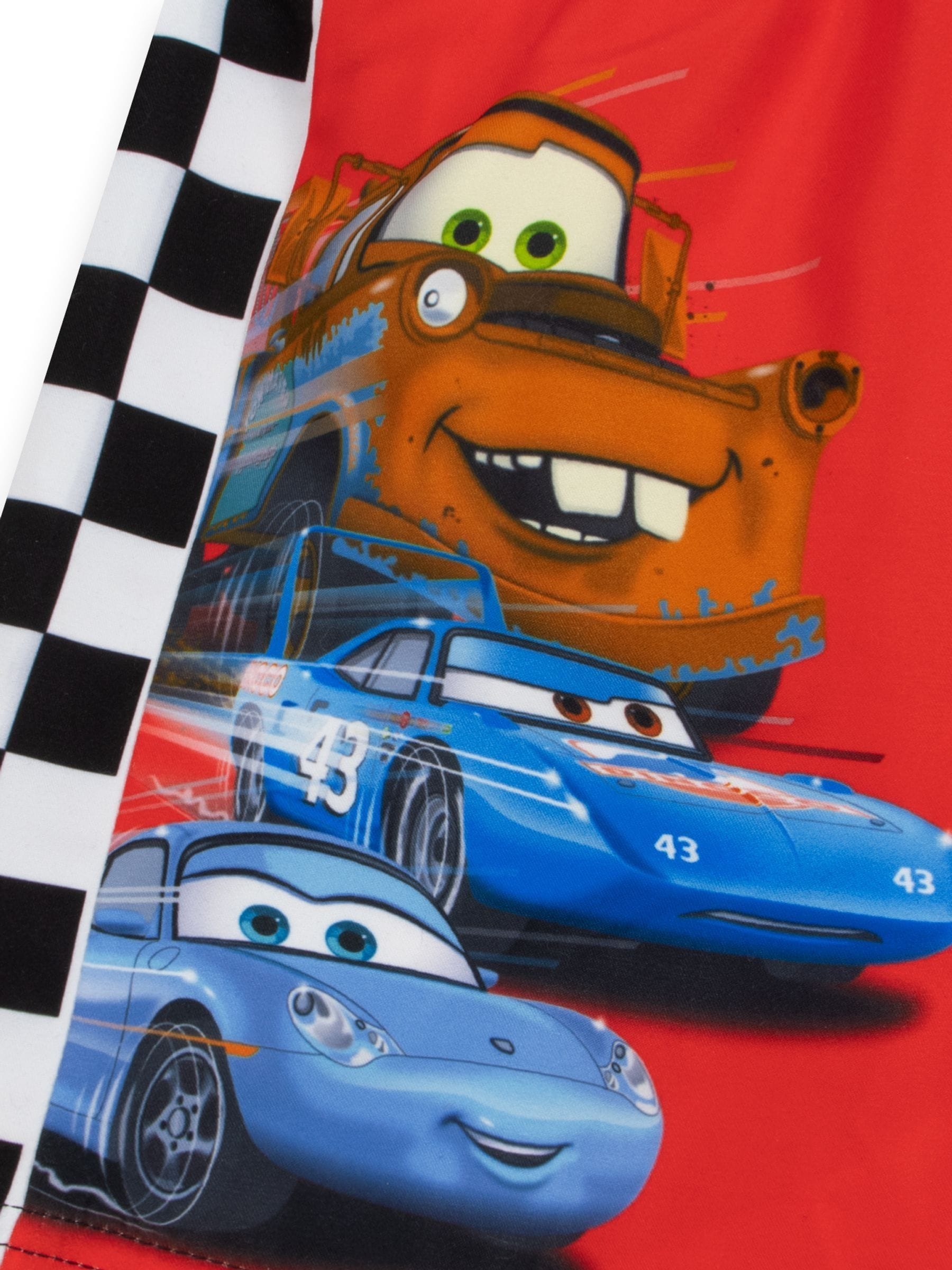 Character Red Disney Cars Lightning McQueen Print Swim Shorts image 3