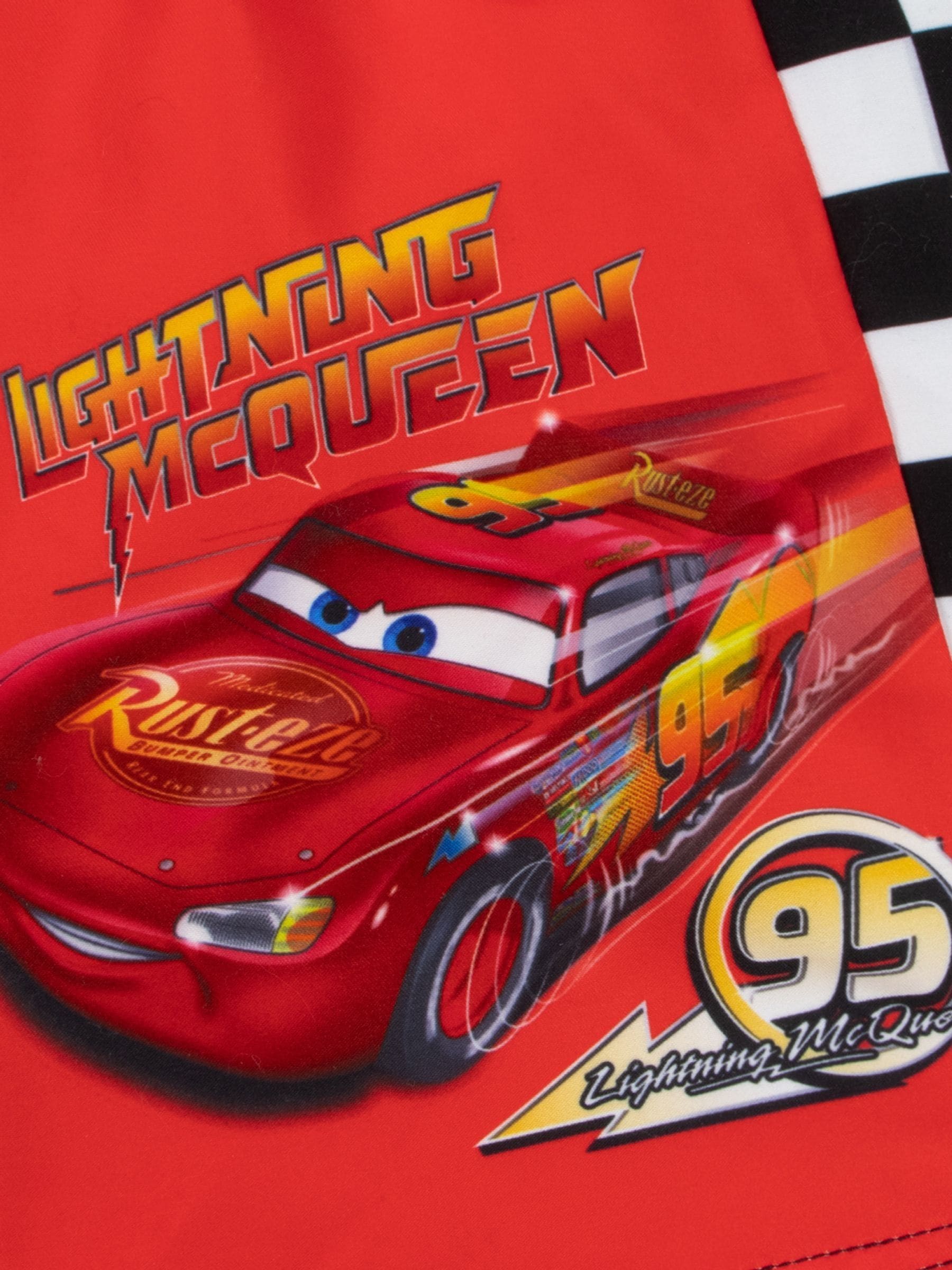 Character Red Disney Cars Lightning McQueen Print Swim Shorts image 4