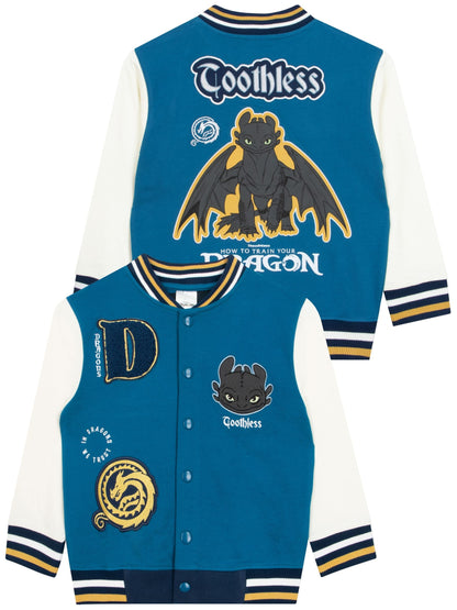 Dsiney Kidz - Character Blue How To Train Your Dragon Toothless Varsity Jacket image 1