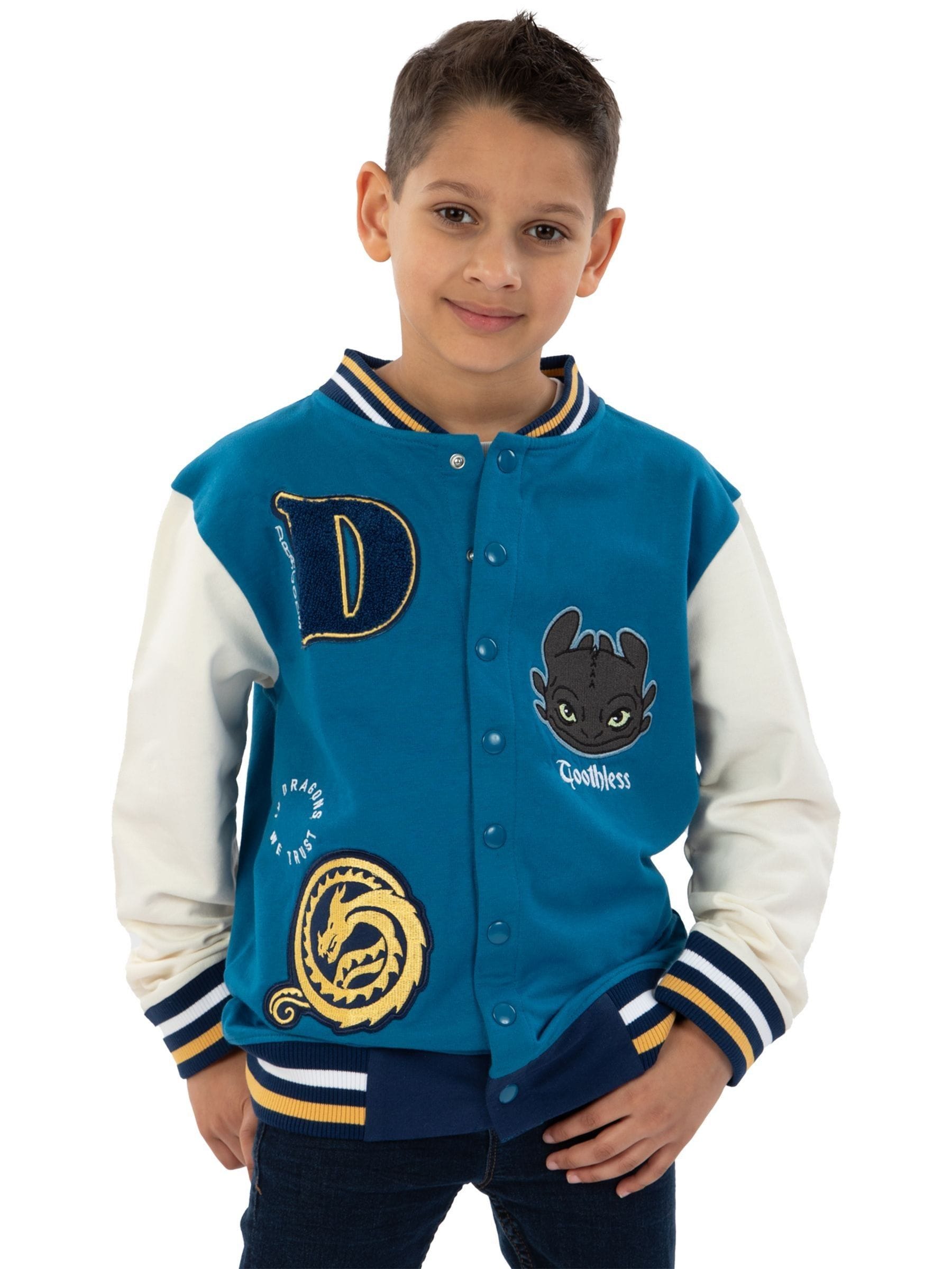 Dsiney Kidz - Character Blue How To Train Your Dragon Toothless Varsity Jacket image 2