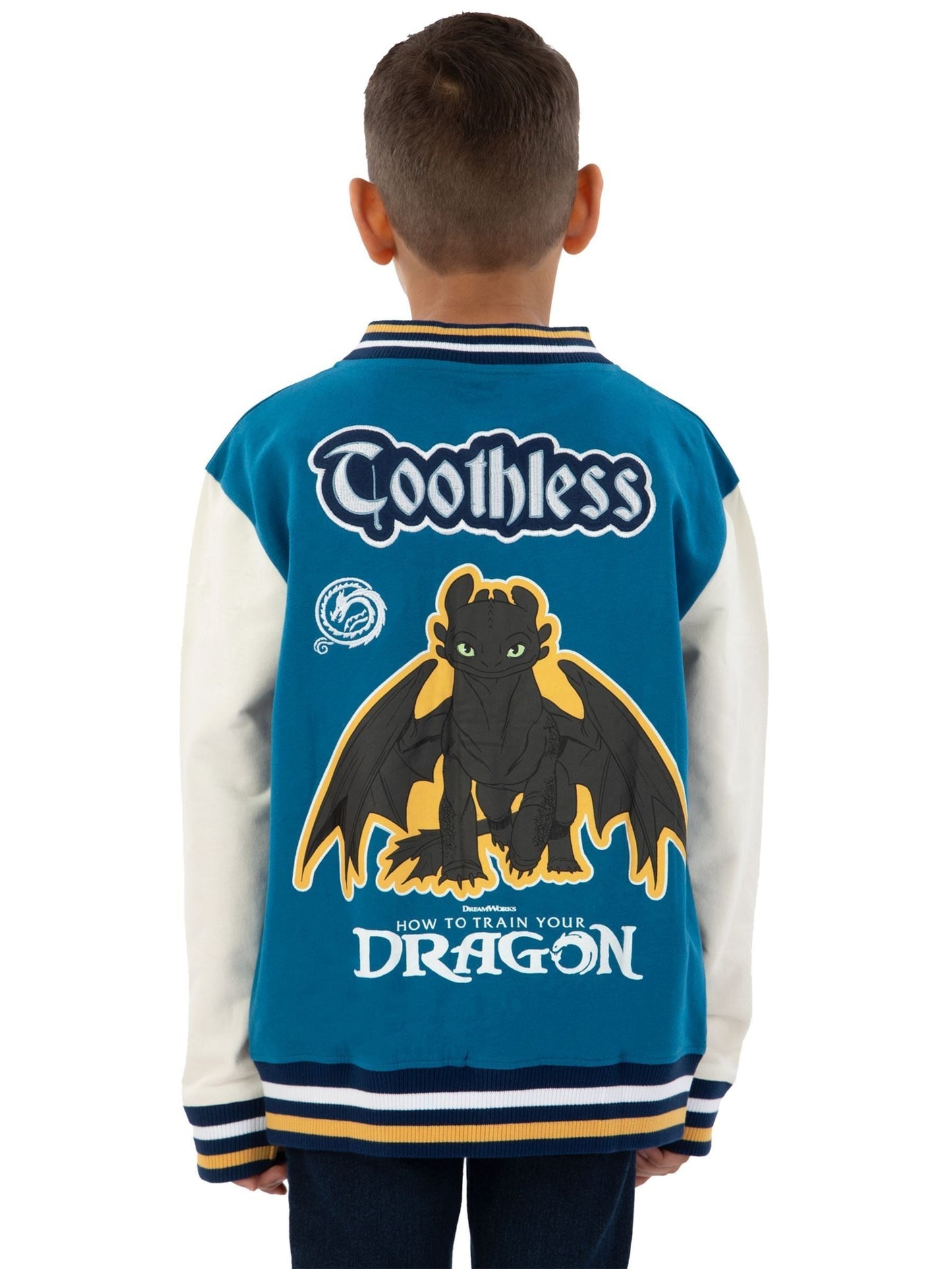 Dsiney Kidz - Character Blue How To Train Your Dragon Toothless Varsity Jacket image 3